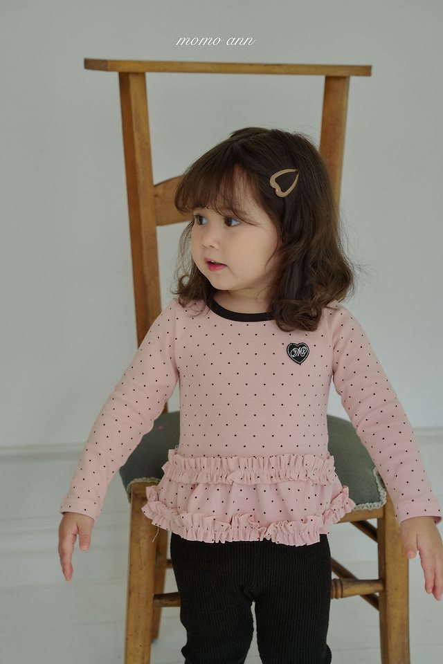 Momoann | Dot Frill Tee