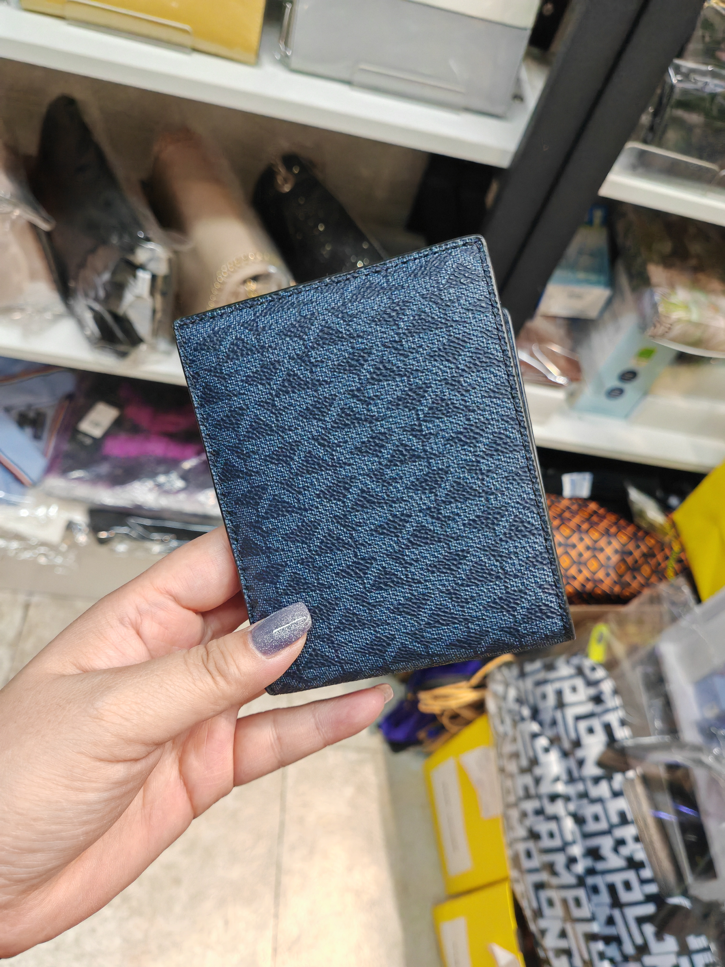 香港現貨-Michael Kors men's wallet navy