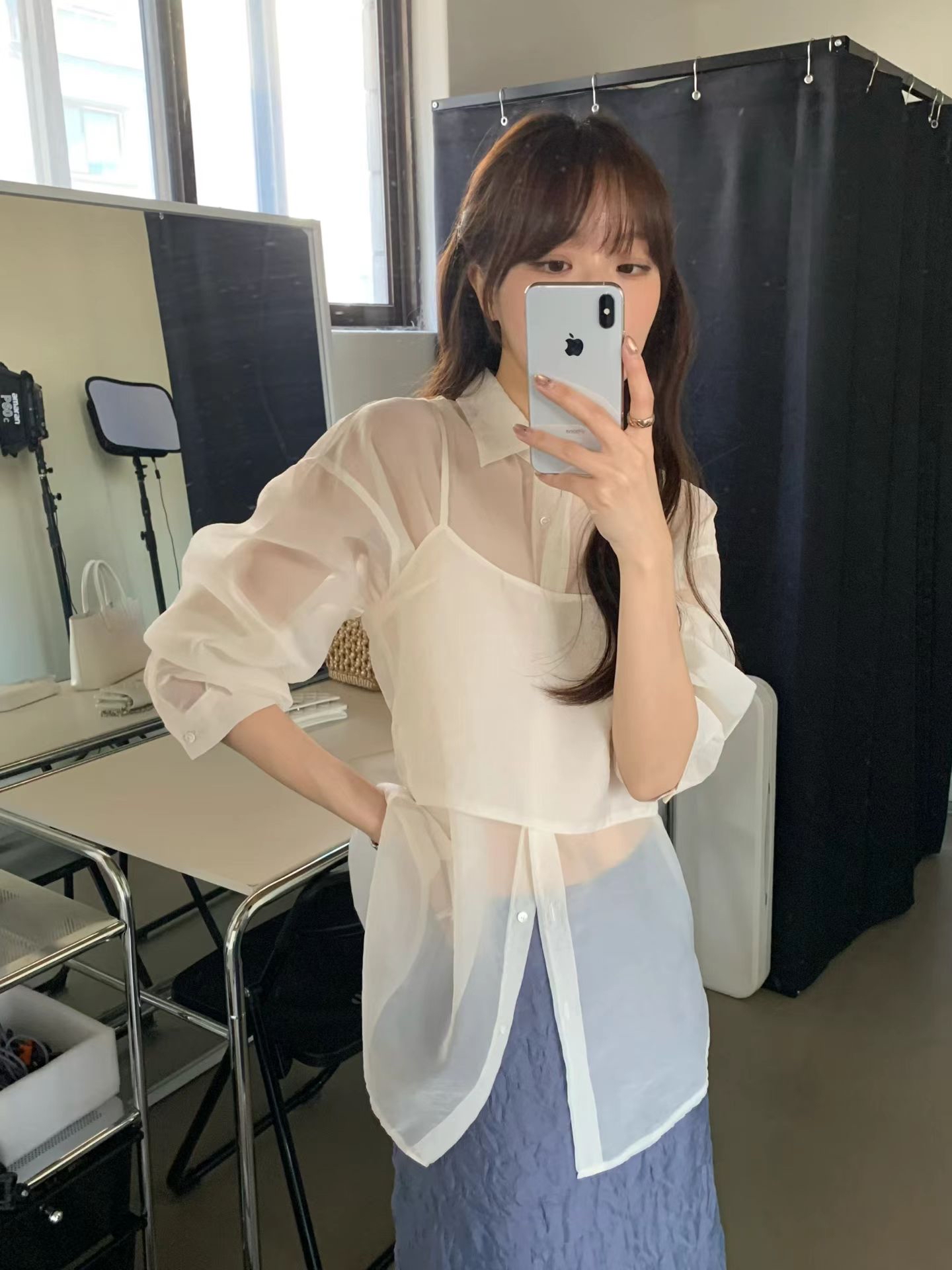🇰🇷東大門女裝 | Organza shirt 