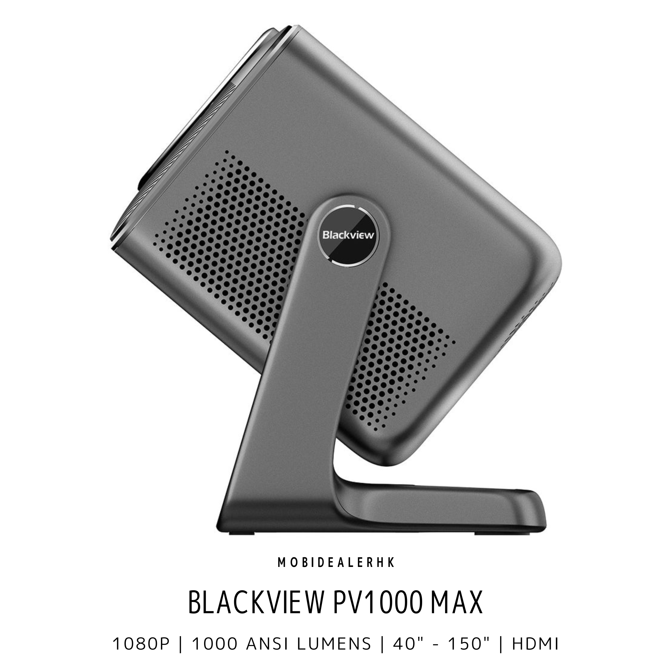 Blackview PV1000 Max | 投影機 | 360度雲台設計 | Dolby Audio | 1000 ANSI流明 | 150吋巨幕
