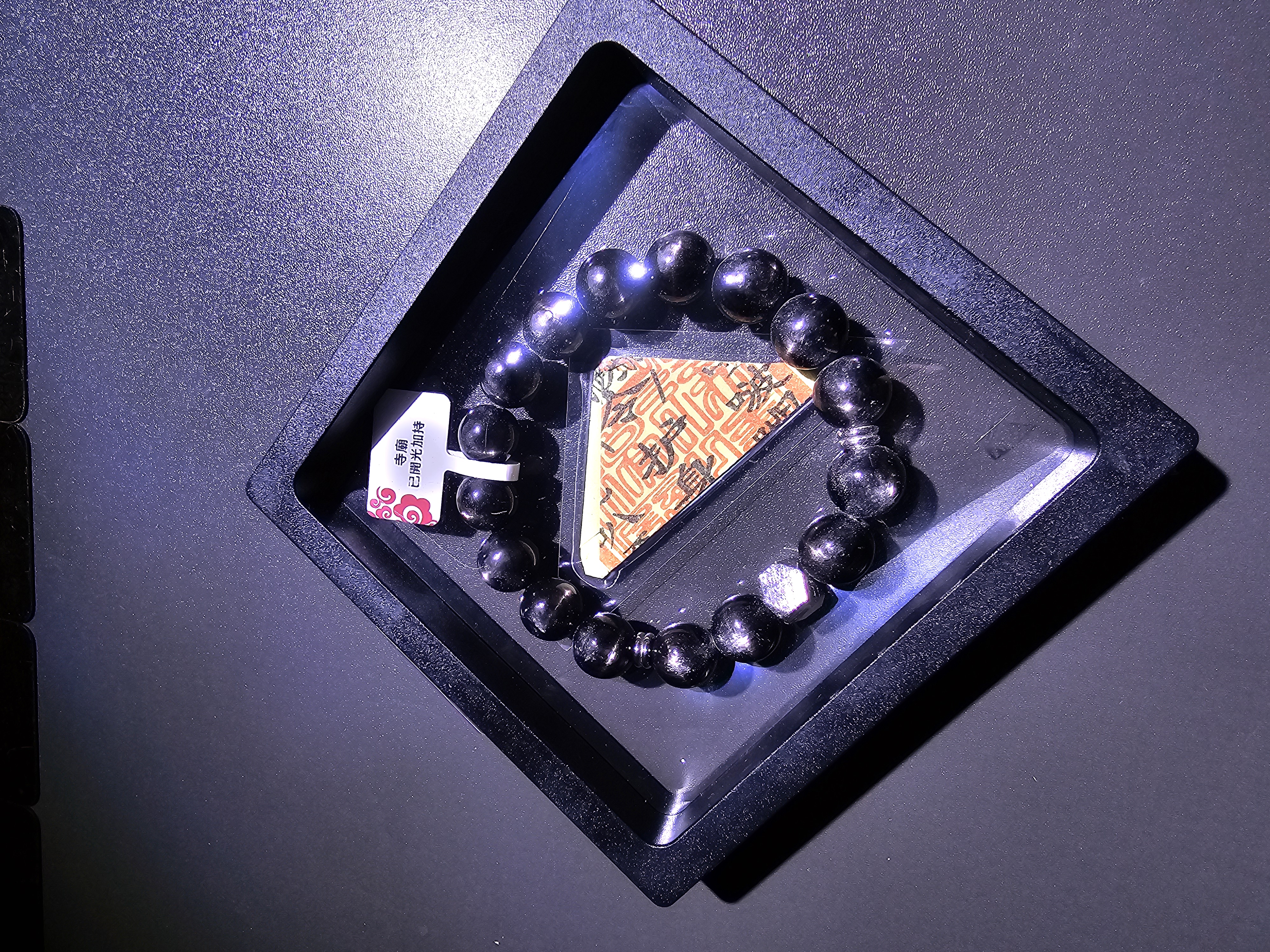 (已開光加持)(極度招財) 高質天鐵線光金運石手串 11.5+mm (No.PUT716)