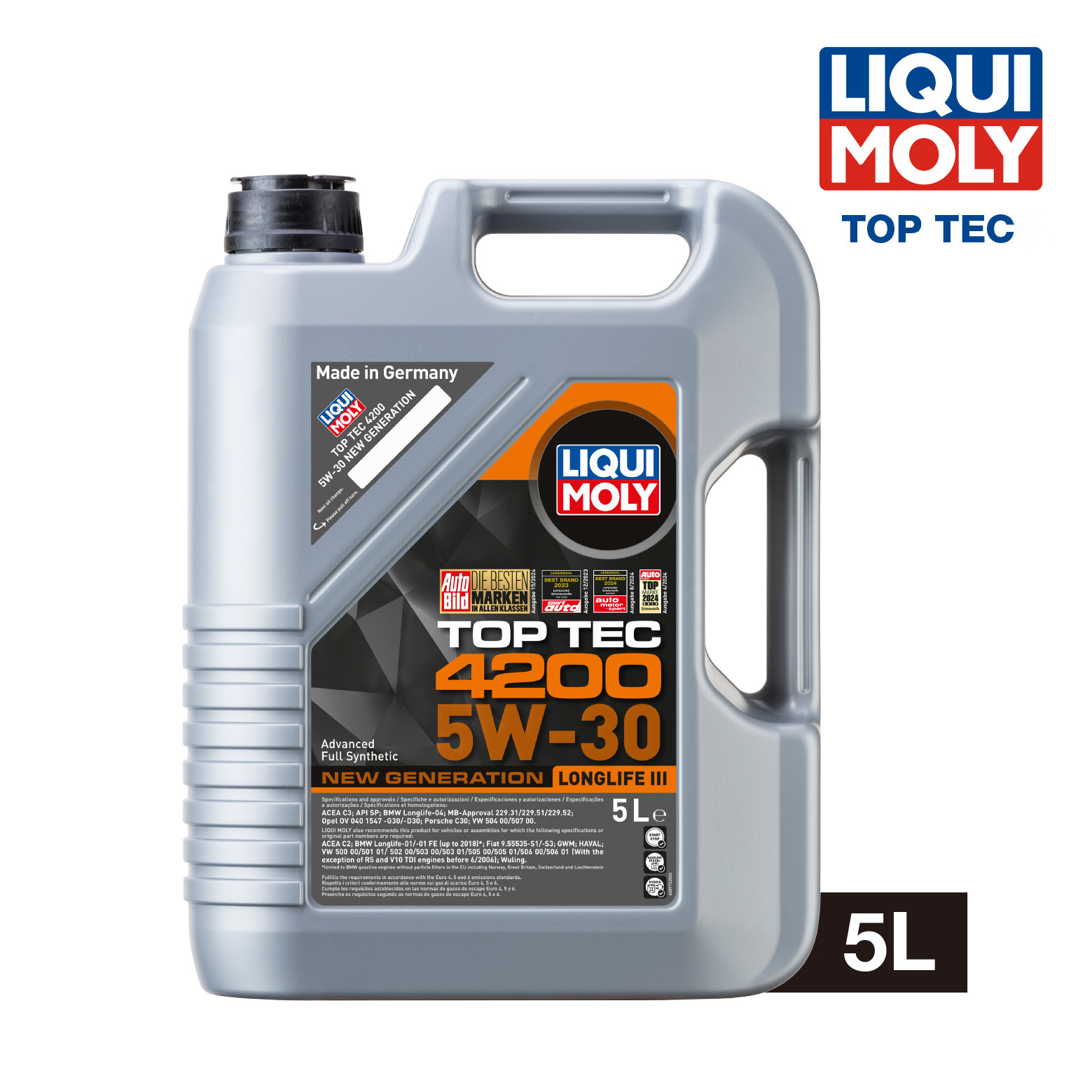 LIQUI MOLY Top Tec 4200 5W-30 (5L) 機油/潤滑油/偈油【原裝行貨】