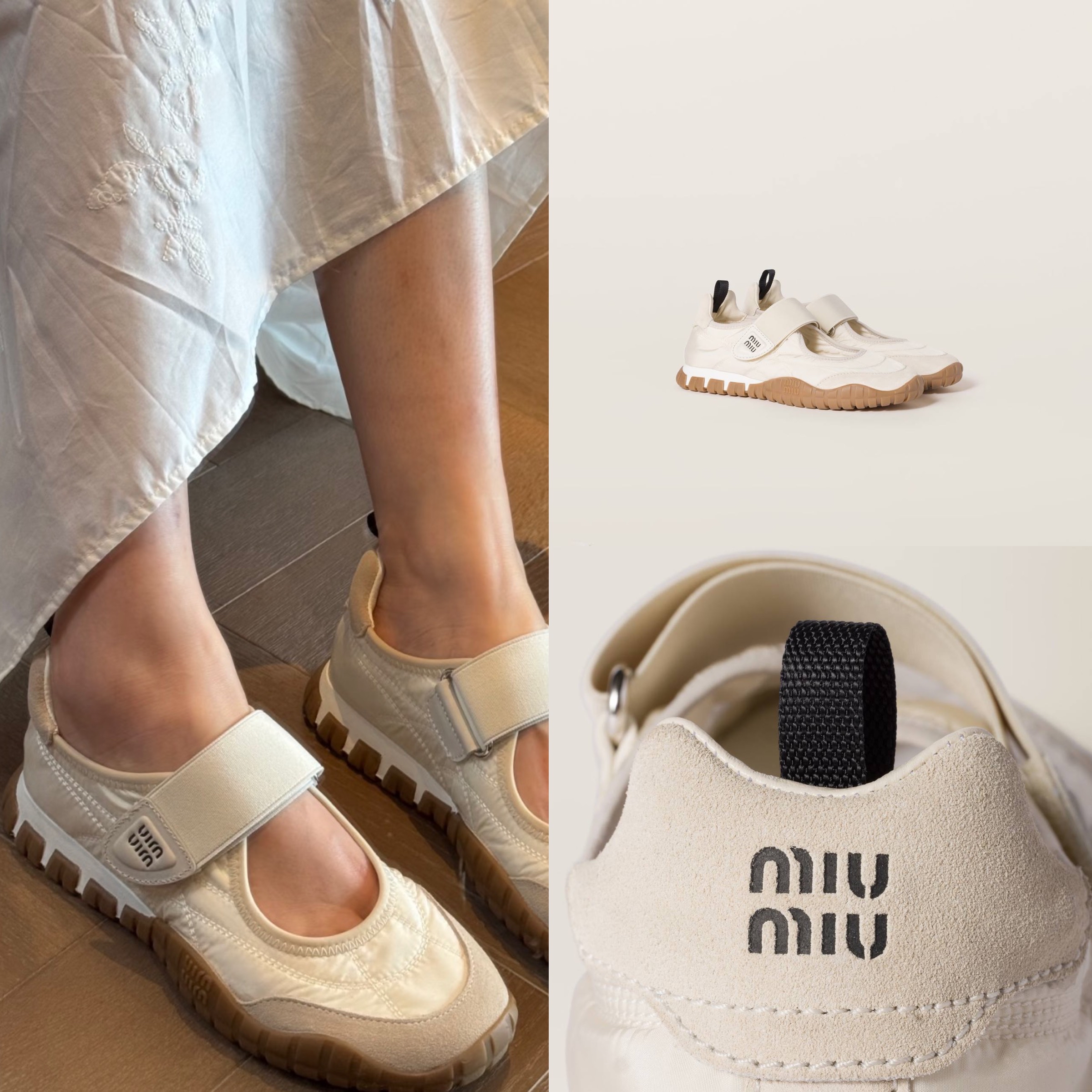 限時優惠✨訂貨📮MIUMIU Tyre魔術貼ballerinas  Size 36-39 40 41