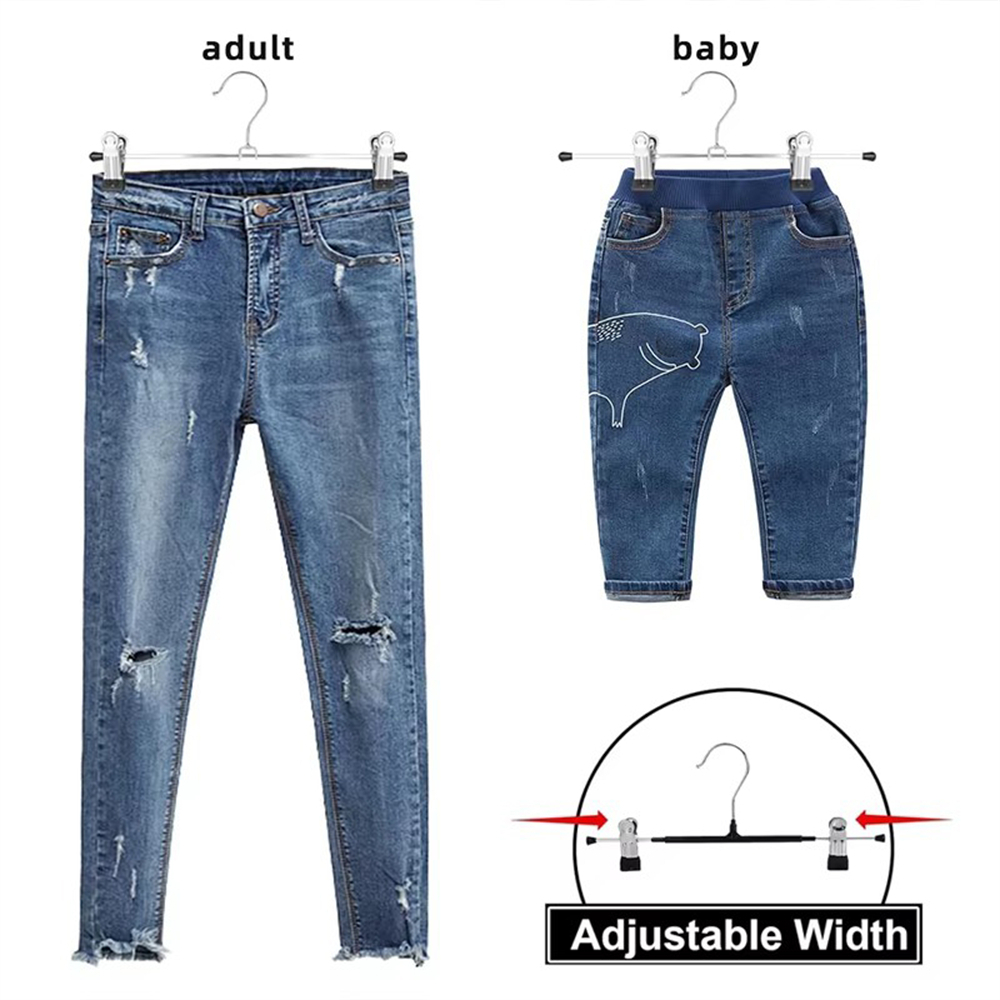 10pcs 衣褲夾衣架 黑色 28-30cm UB0243