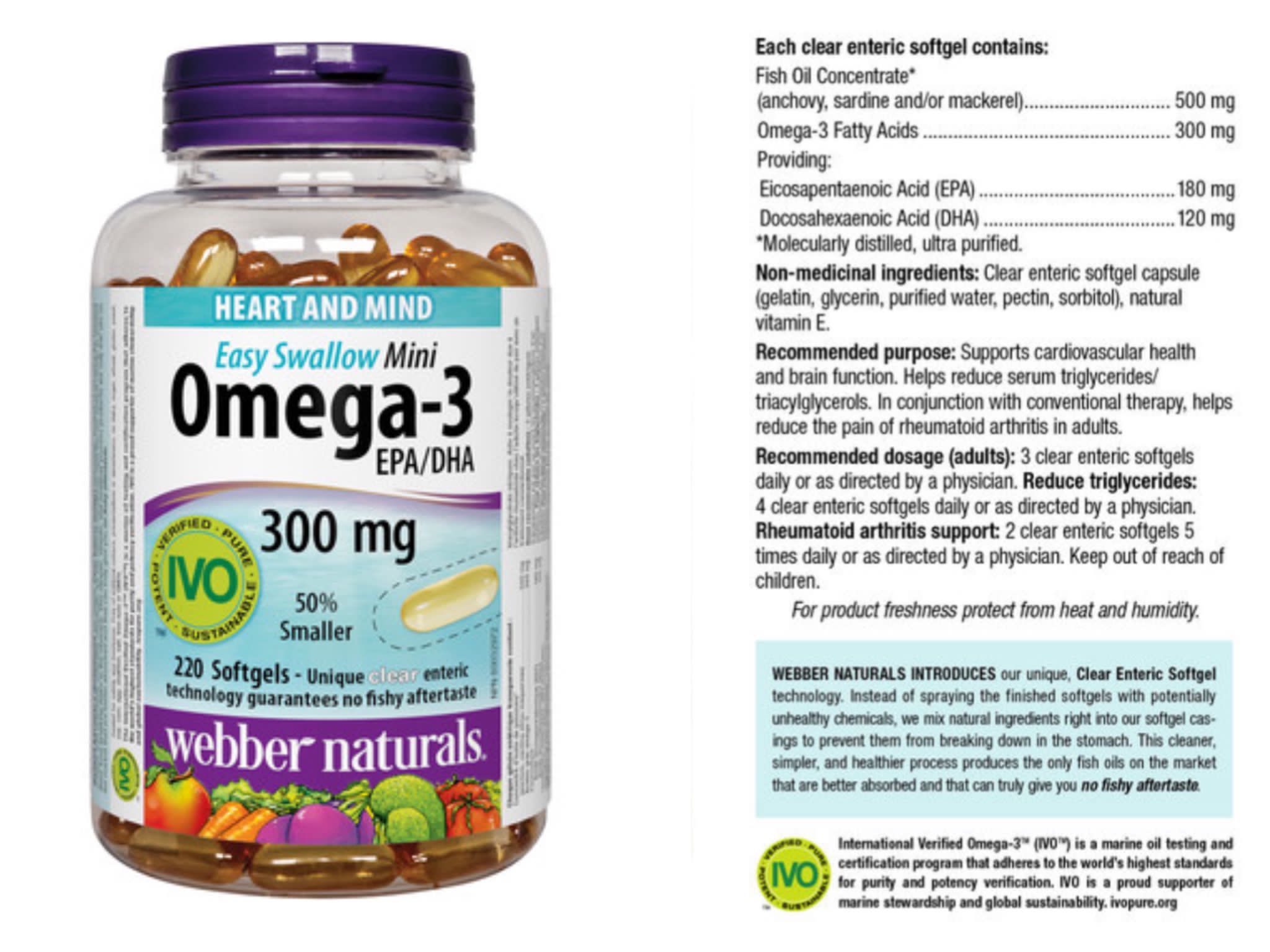 Webber Naturals 三倍強效Omega-3  220粒
