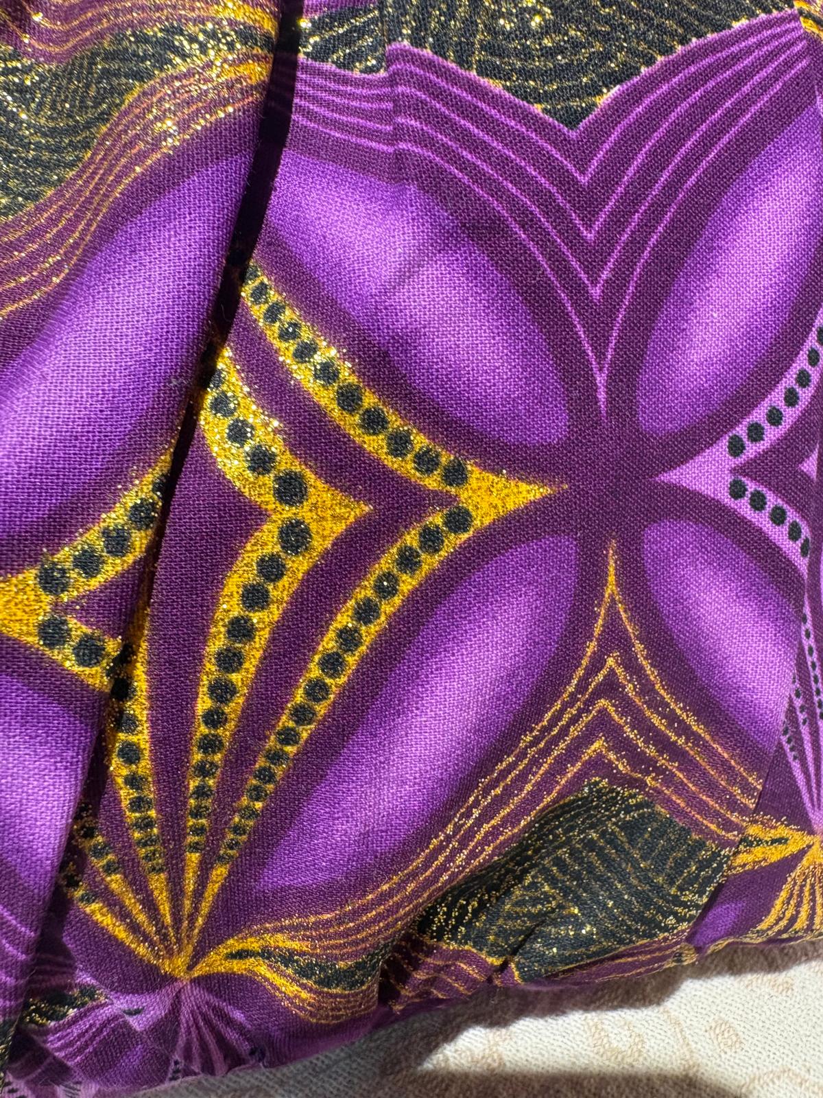 泰國-Mitra Collection - 紫金色燙金多用途袋