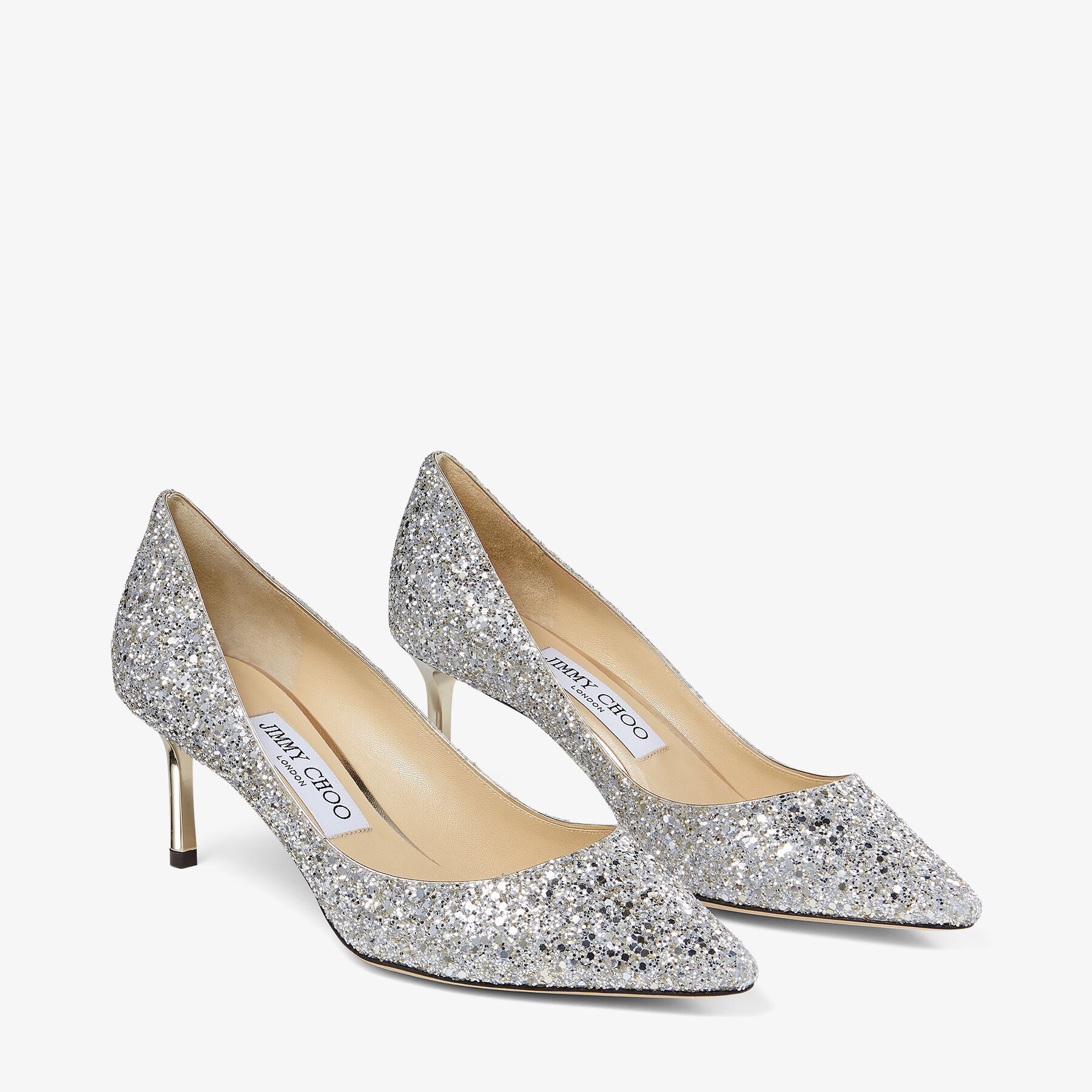 限時優惠✨最美婚鞋👰🏻‍♀️陽光下真的巨閃Bling bling   訂貨🍒JIMMYCHOO ROMY 60  Size 35.5/36/36.5/37/38.5/39/40  Color : Champagne