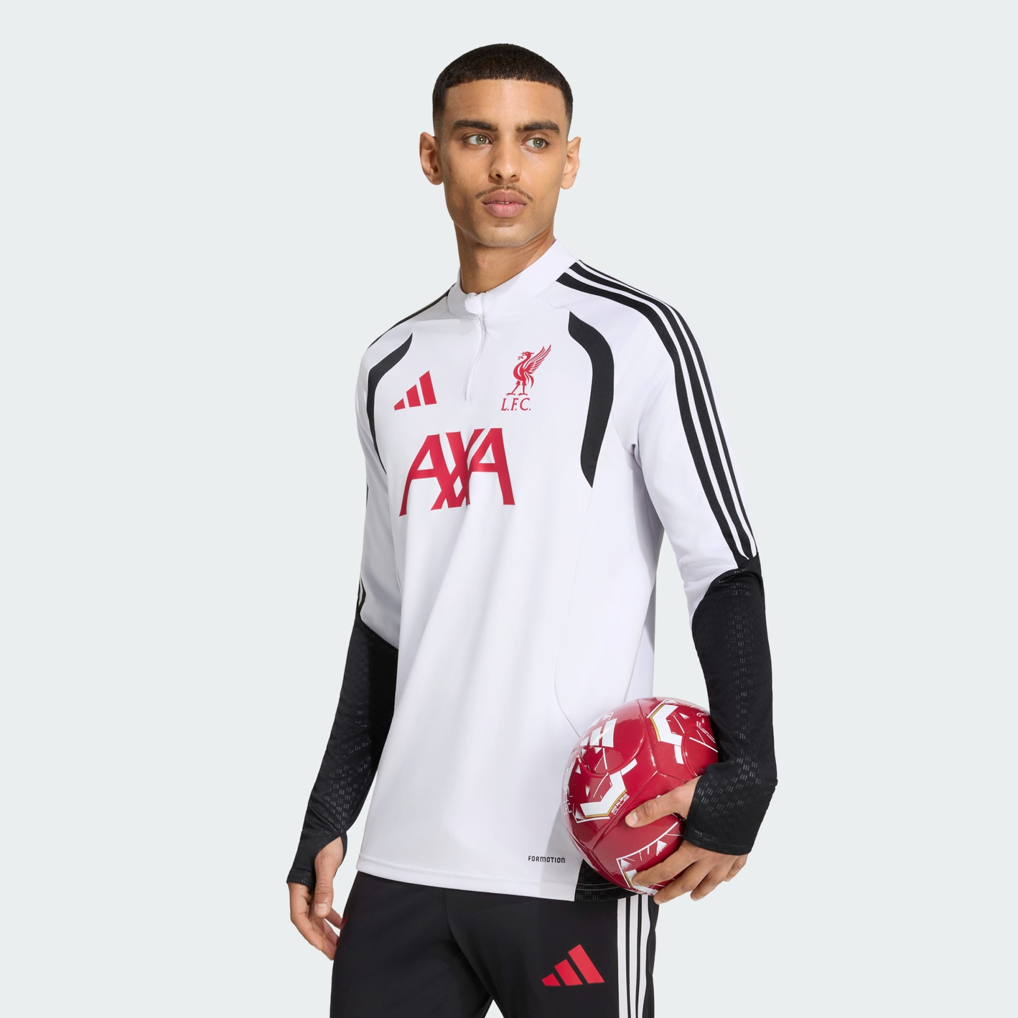 Adidas Liverpool 利物浦 2026-27 Tiro 白色1/4拉鏈訓練上衣 KB5775