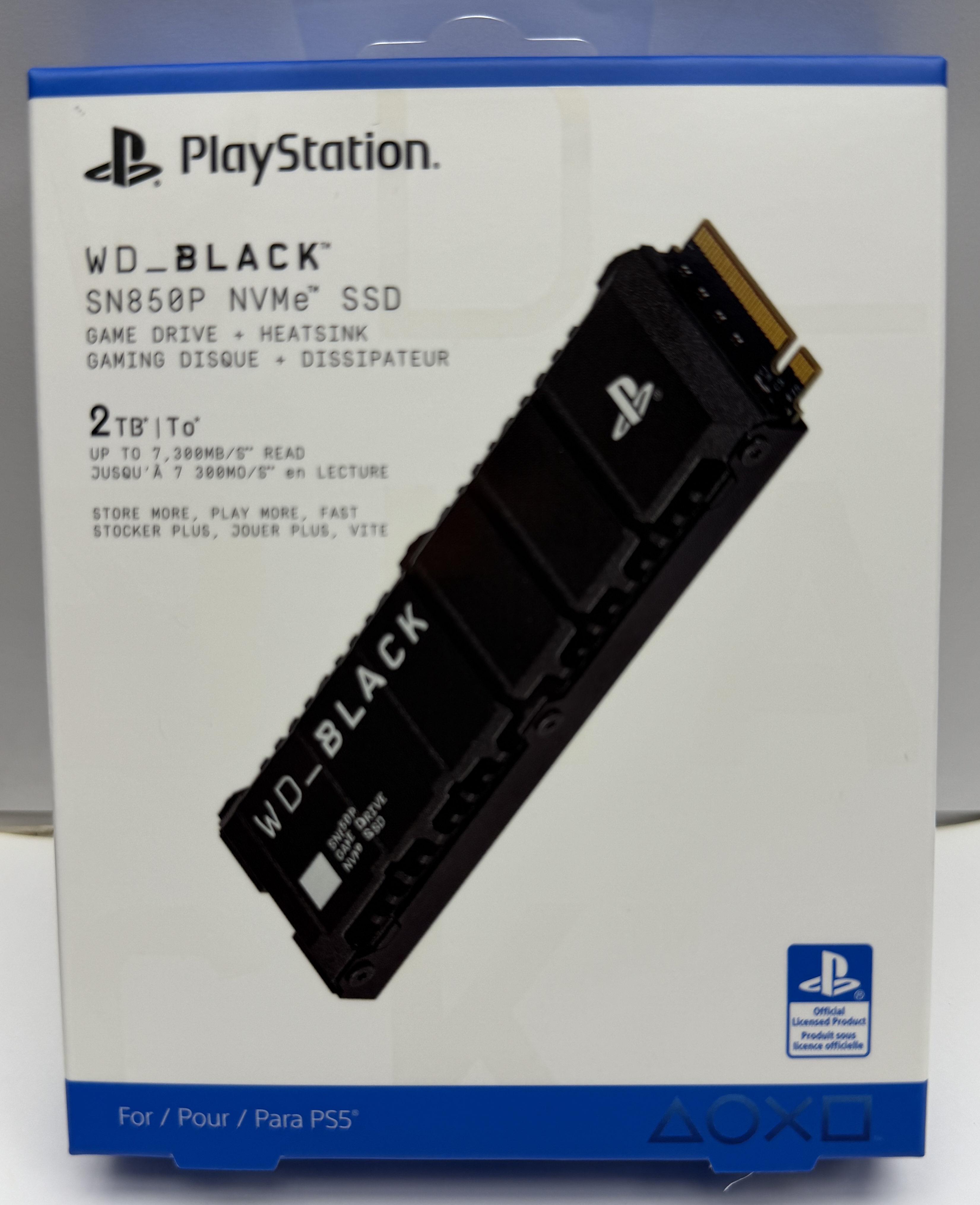 PS5 遊戲主機專用 WD_BLACK SN850P NVMe SSD 2TB