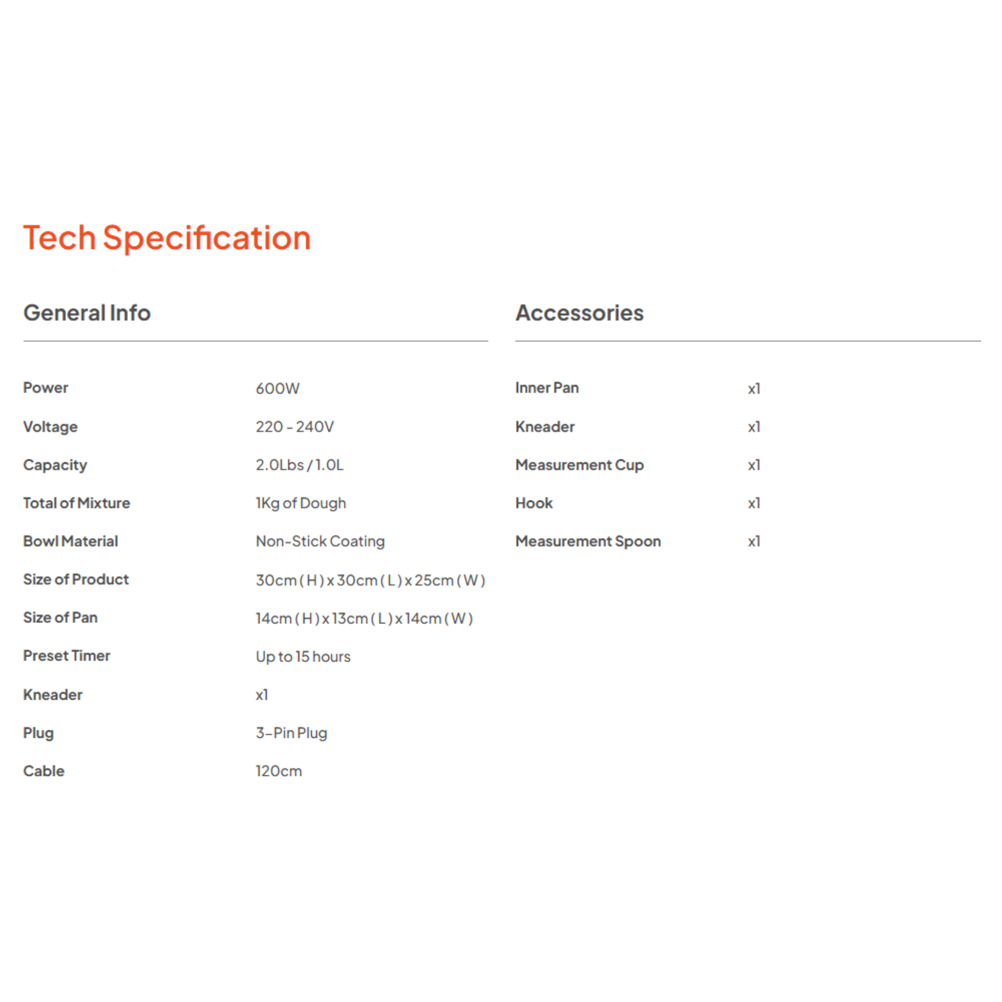 Russell Taylors 2LB Bread Maker (BM-10)
