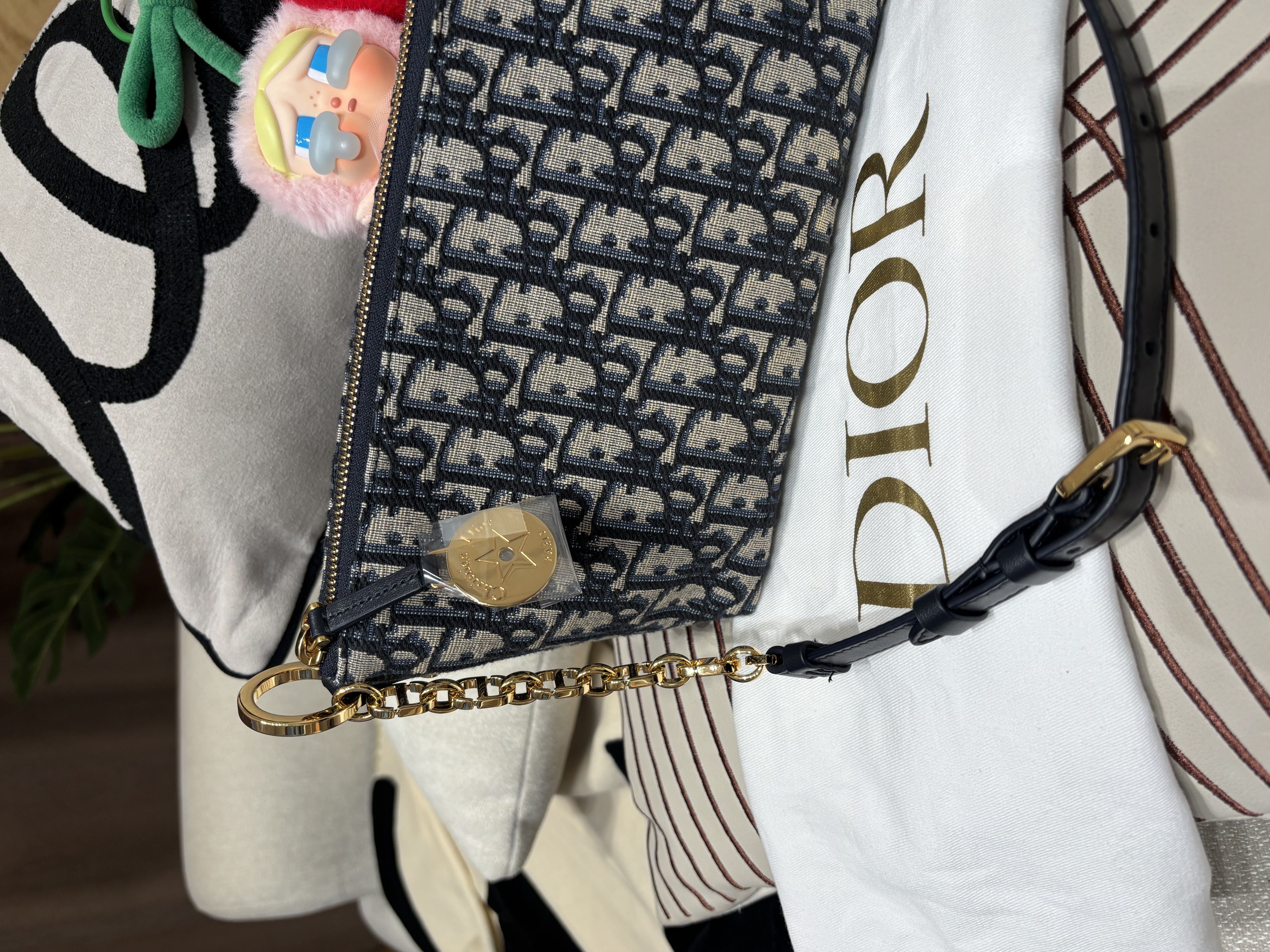 未使用品 Dior pouch Hobo Bag 100%Authentic, Unused 未使用品 ✅專門店收據✅Dust bag✅Box