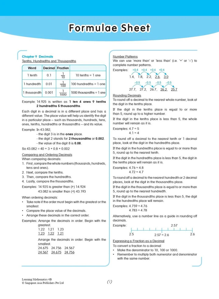 LEARNING MATHEMATICS For Primary Levels 4B