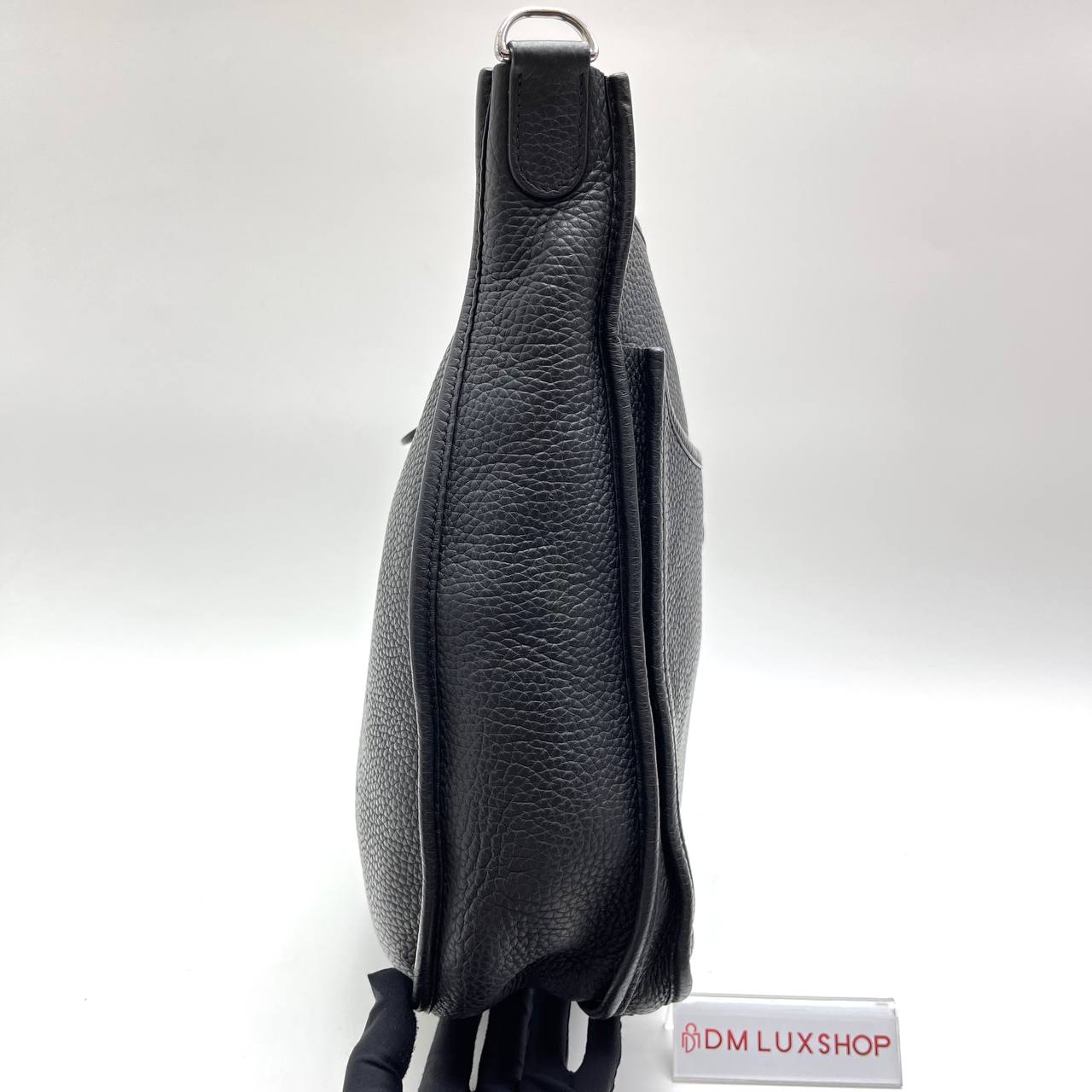 Hermes Evelyne 33 Black SHW (Stamp B)