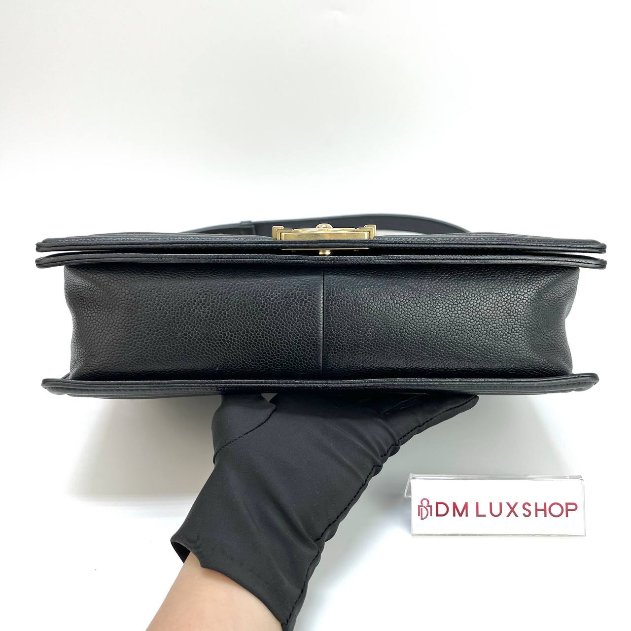 Chanel Black Caviar Large Boy GHW (Serial 23, Y: 2017)