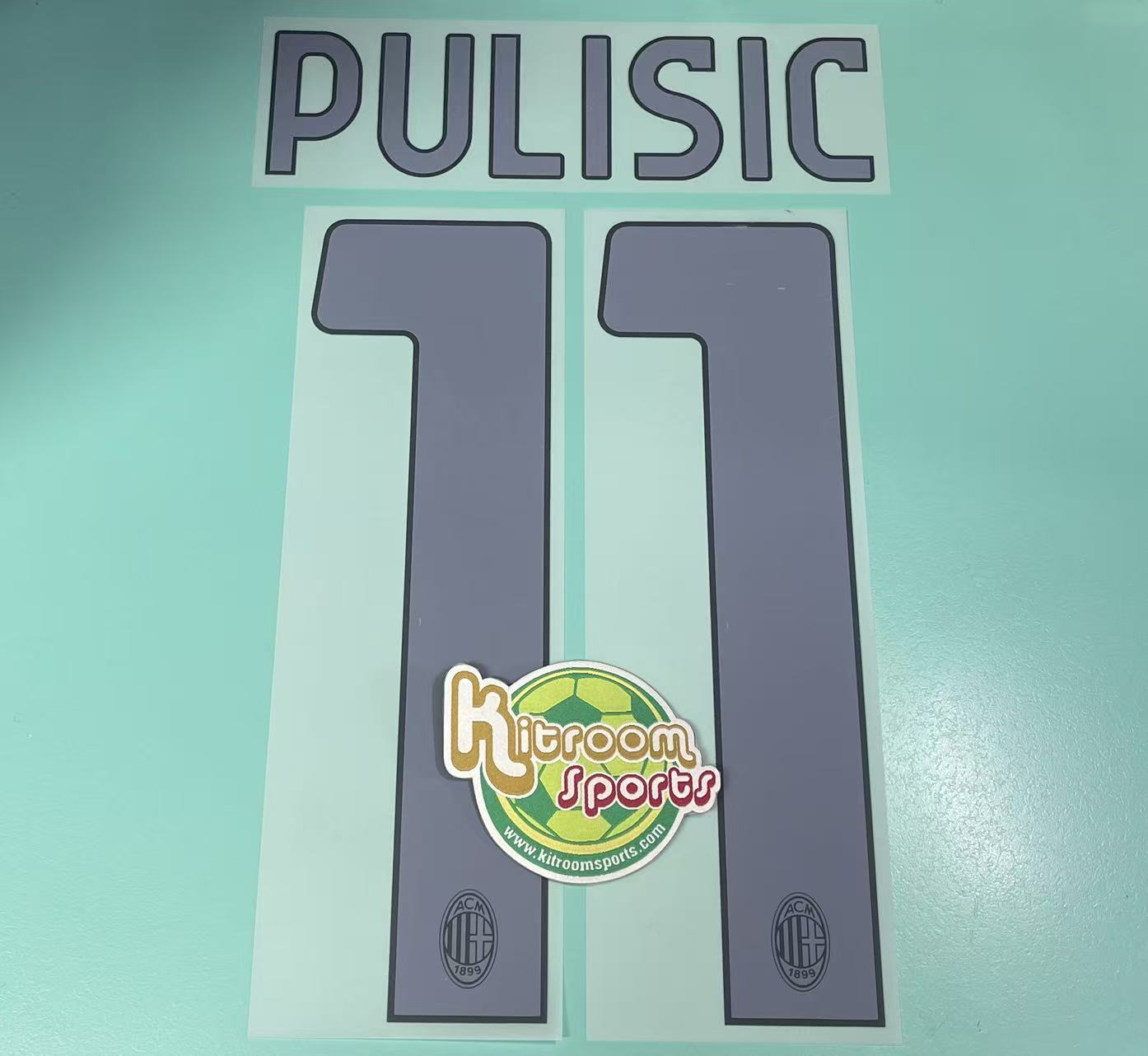 2023-24 AC Milan Away Nameset #11 PULISIC