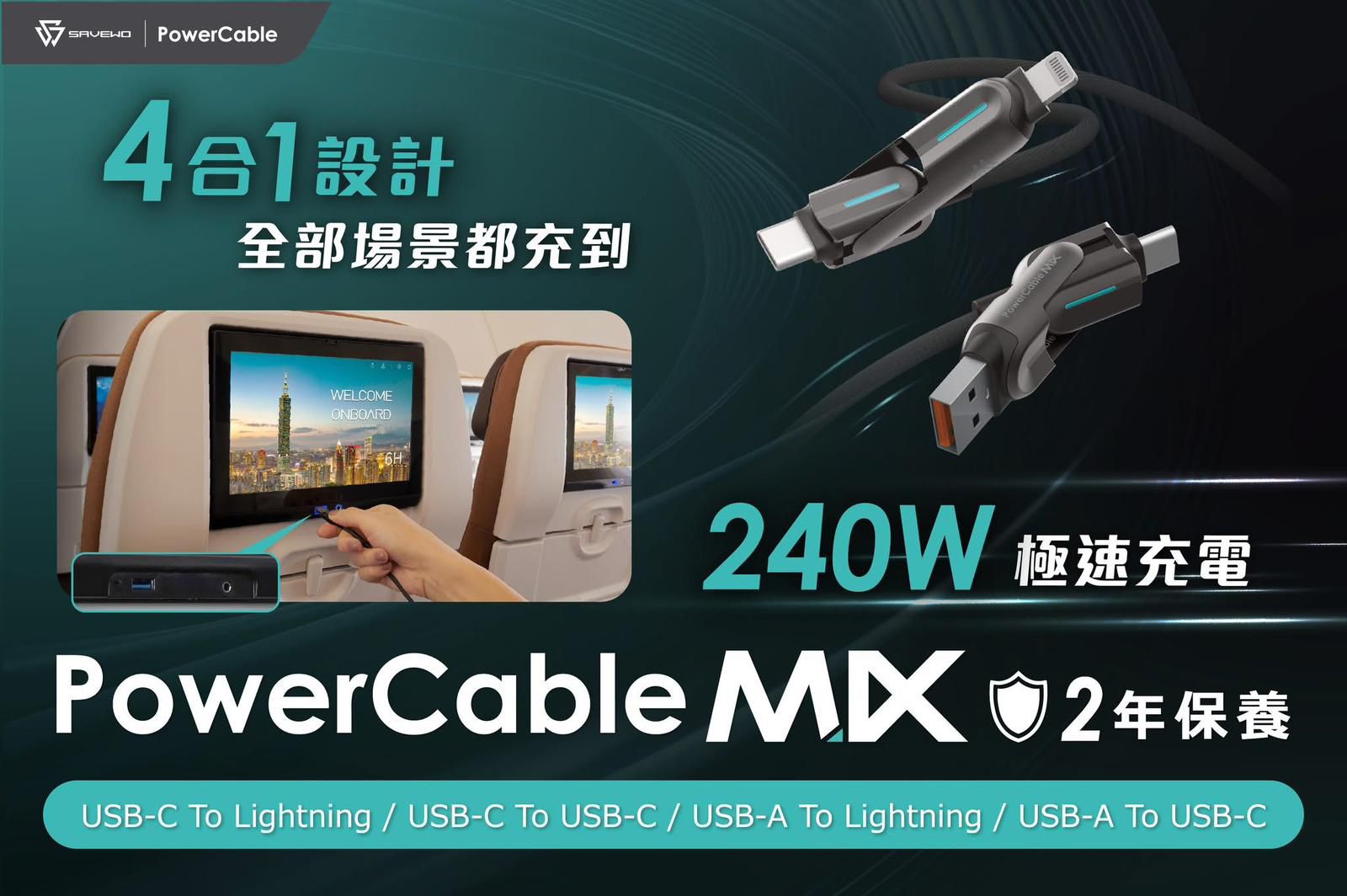 $78盒。2盒起$68盒。SAVEWO PowerCable MIX