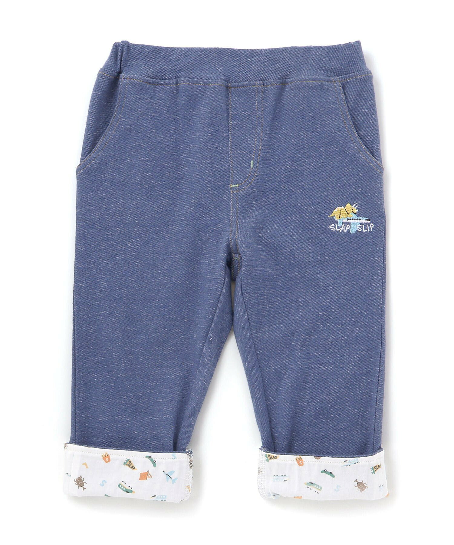 🆕【⭐訂購⭐】 🇯🇵日本直送🌀恐龍/汽車/太空圖案 捲褲腳 彈性七分褲［3款選］🌀[ELBA-0198][260308]