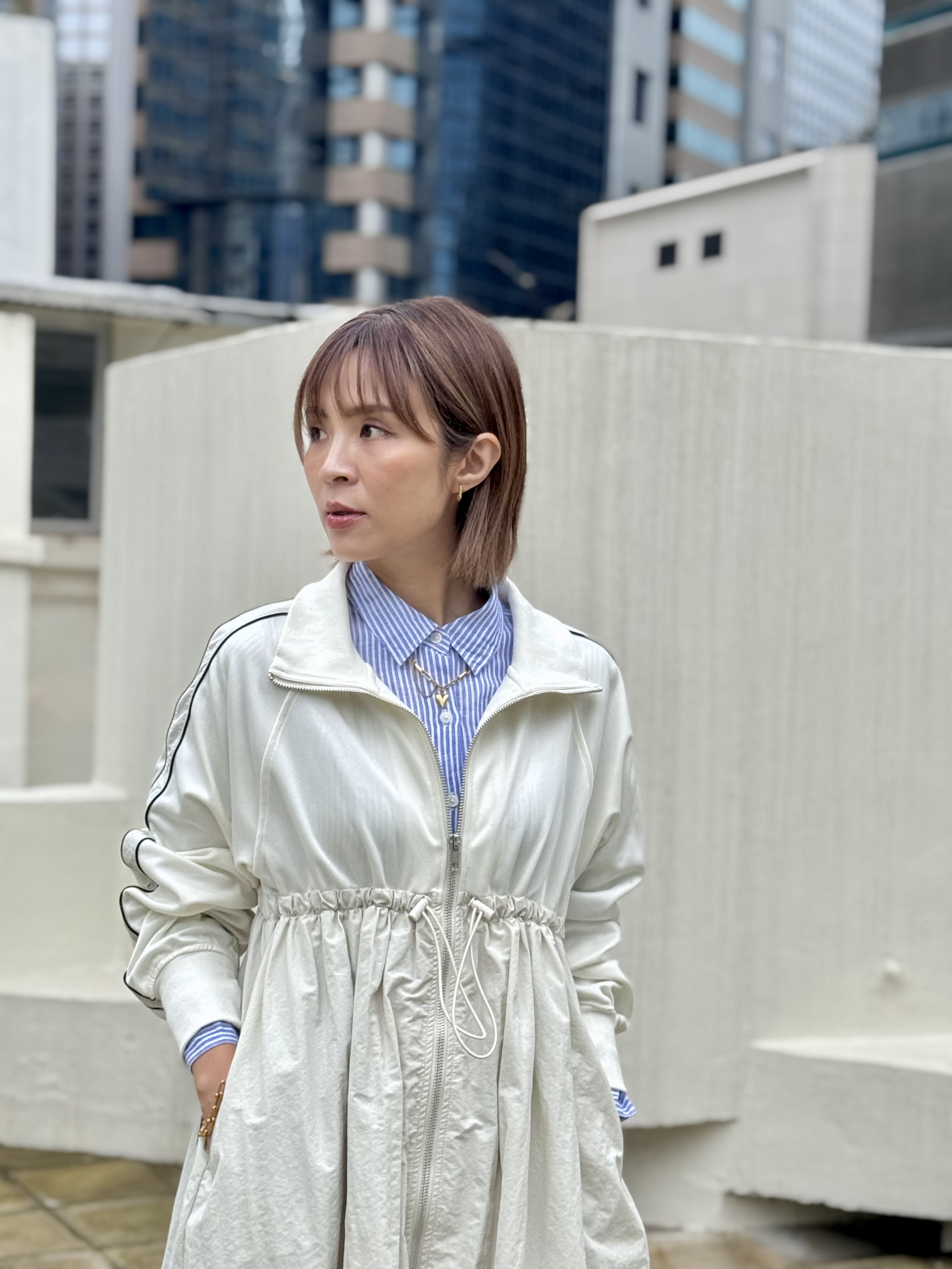 Gold heart stainless necklace