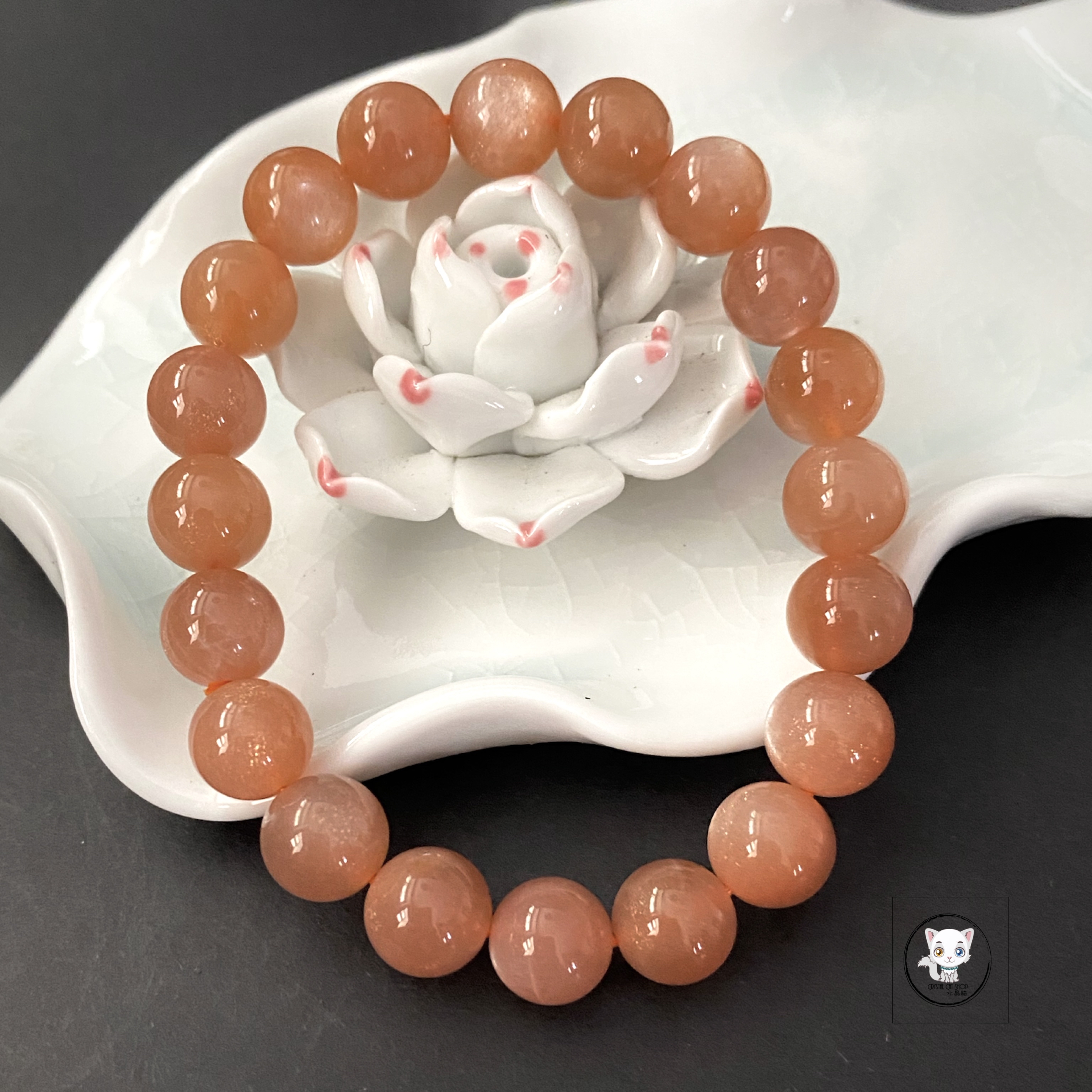 天然金太陽石手鏈 9mm