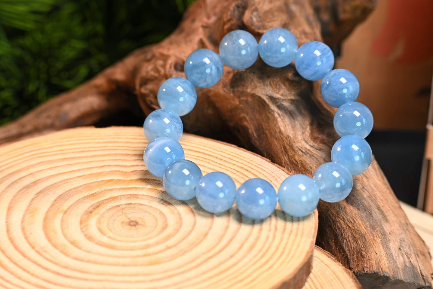 13mm+海藍寶 Aquamarine Bracelet