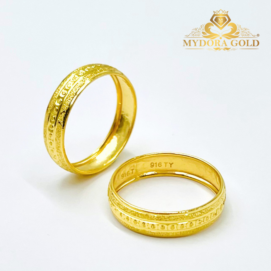 MYDORA Cincin Belah Rotan Ratna Klasik l EMAS 916/22K