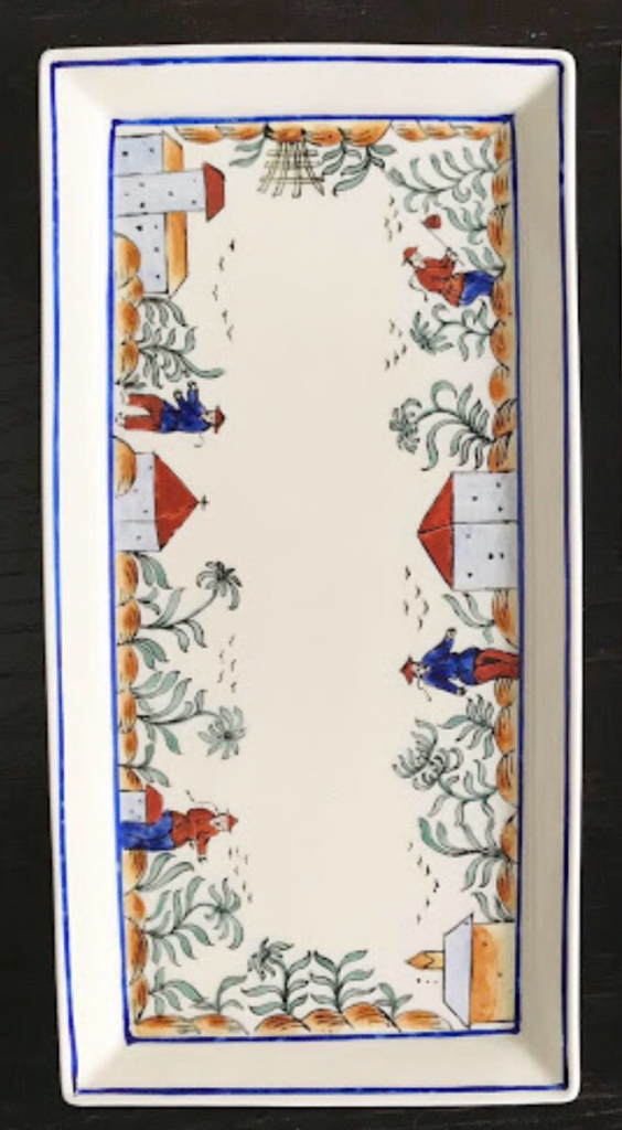 Hand-painted Village Plate 手繪鄉村碟 