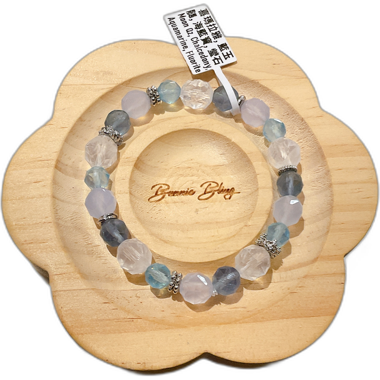 【冰川靈動•澄淨之境】深層療癒能量手串