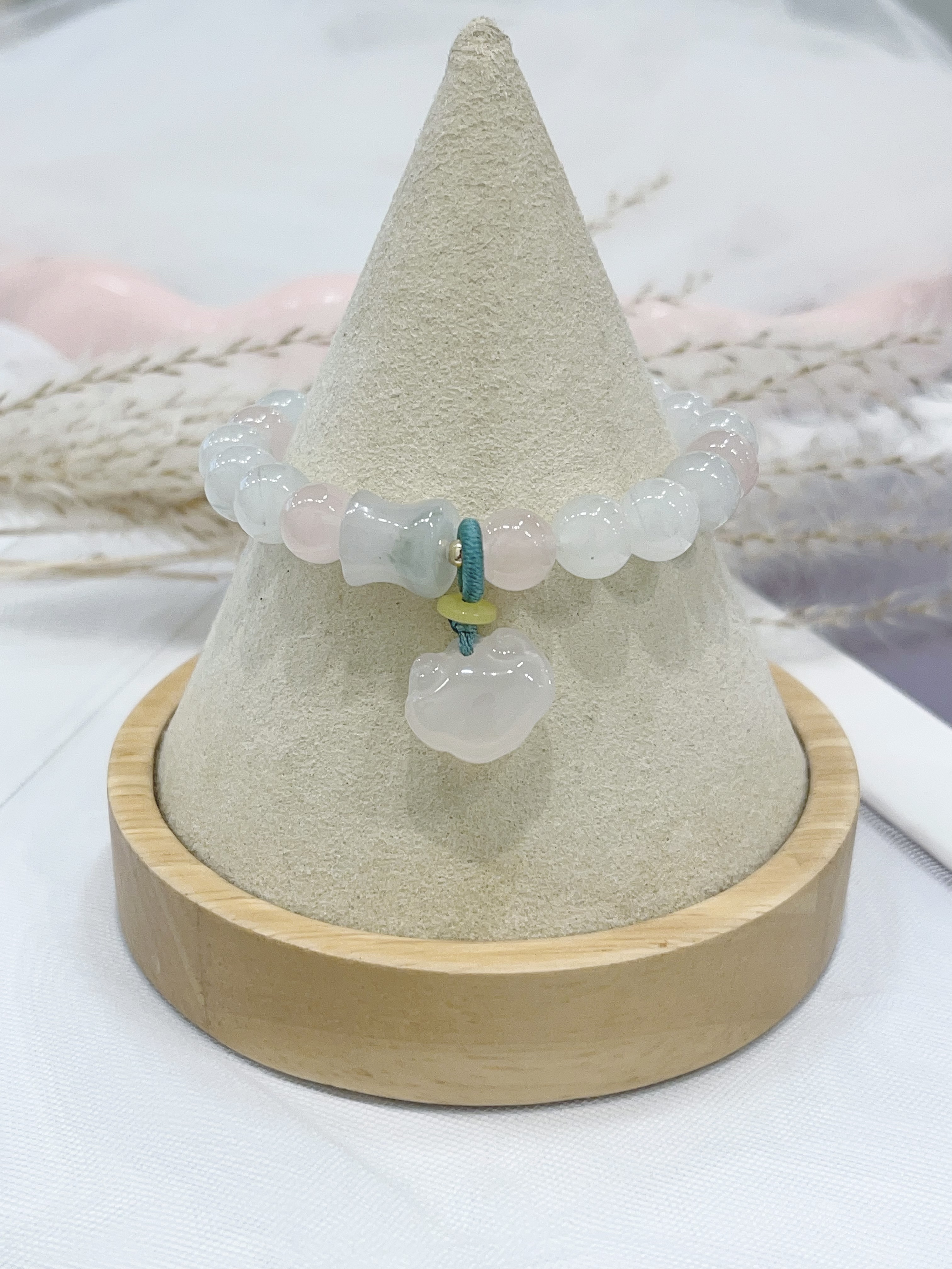 ☁️ 天山翠 × 祥云手串 Tianshan Jade & Auspicious Cloud | 8mm