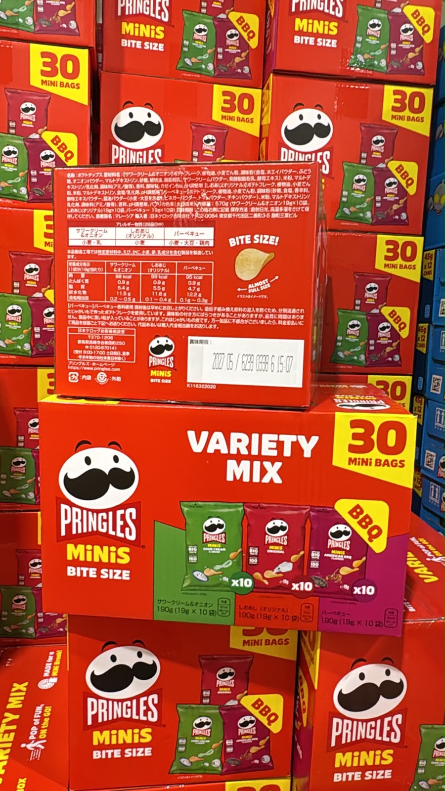 日本Costco 品客PRINGLES迷你薯片 30Packs原味薯片