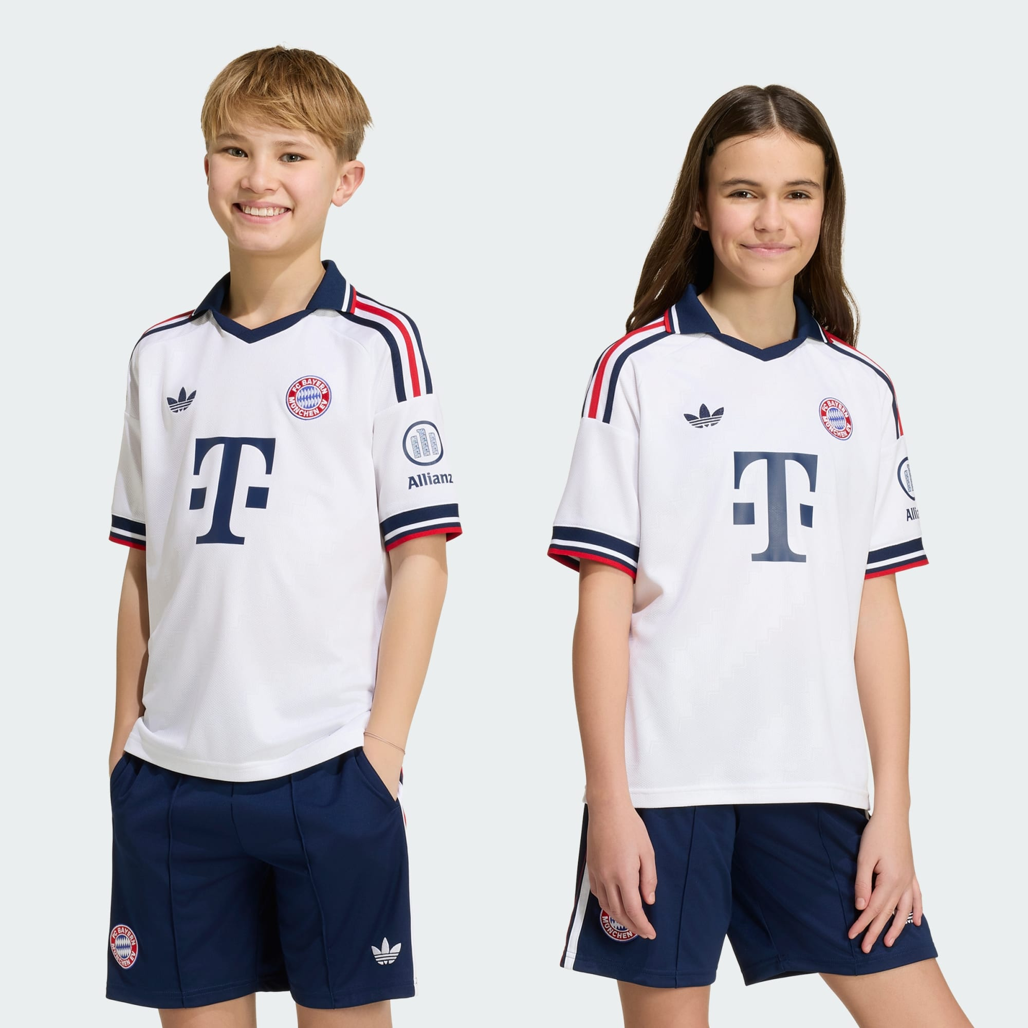 Adidas Bayern Munich 拜仁慕尼黑 2026-27 作客童裝球衣 (可加印字) JZ3097