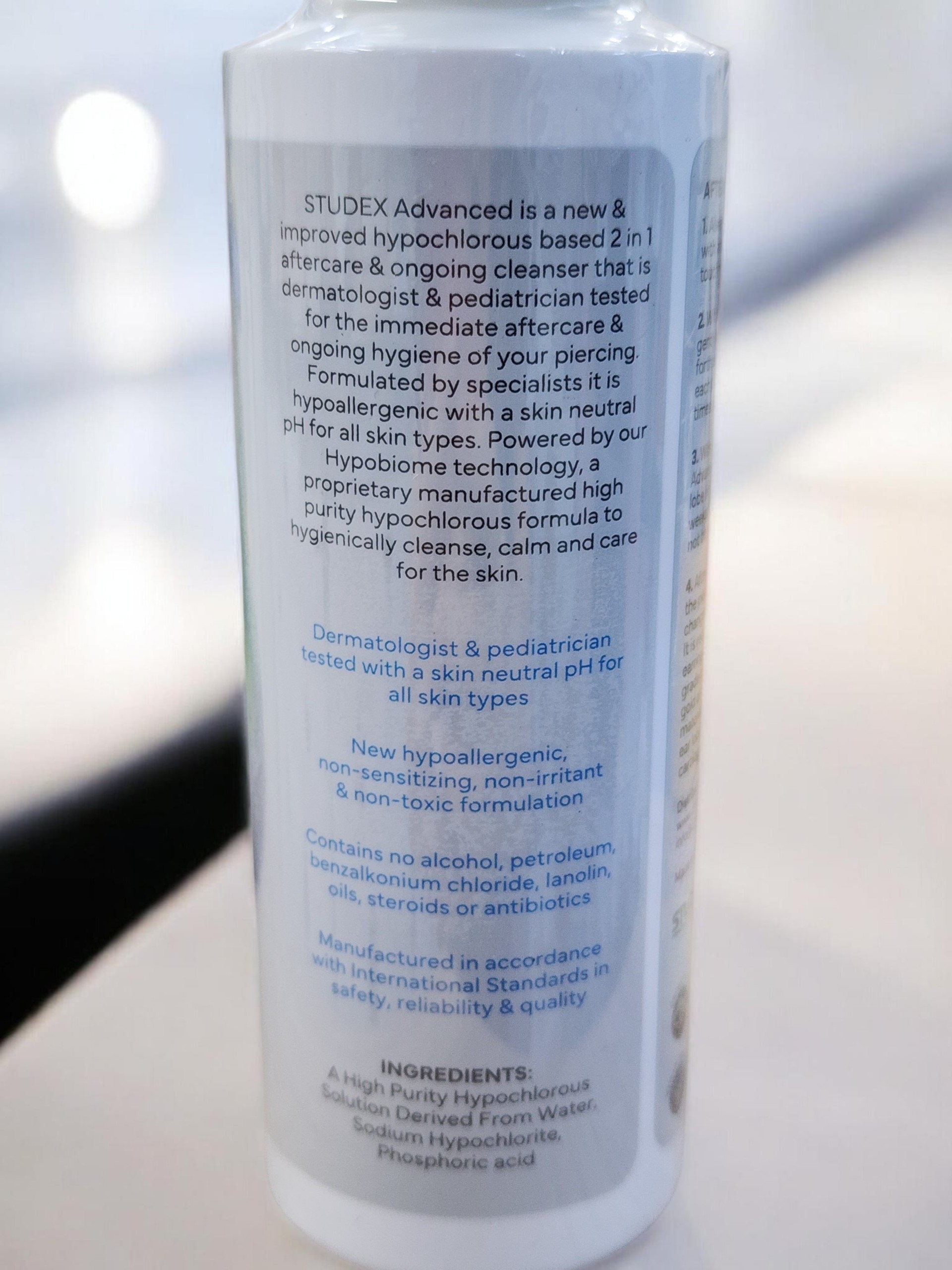 家庭藥箱✅必備Studex Advanced 2-in-1 穿孔護理清潔噴霧 (100ml)