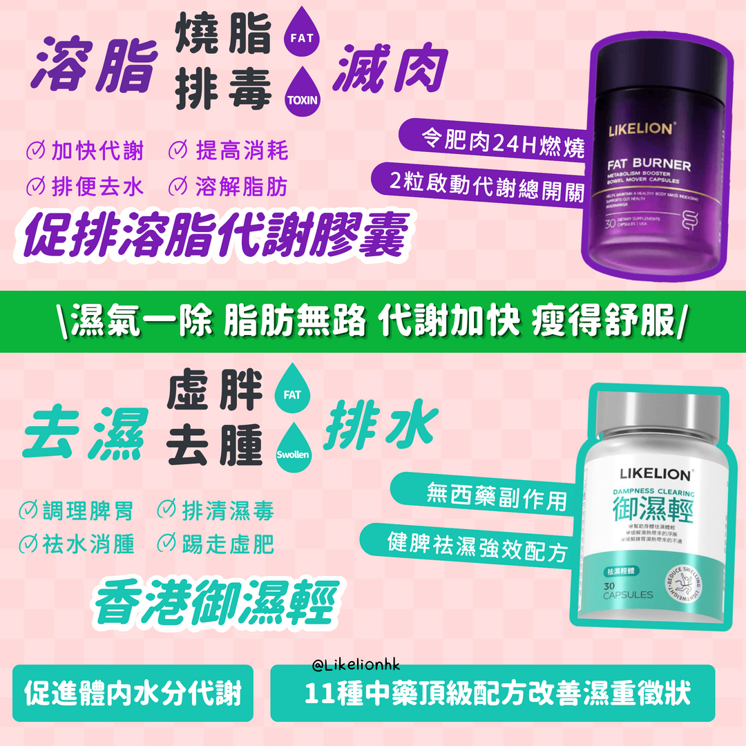 御濕輕+促排膠囊套餐