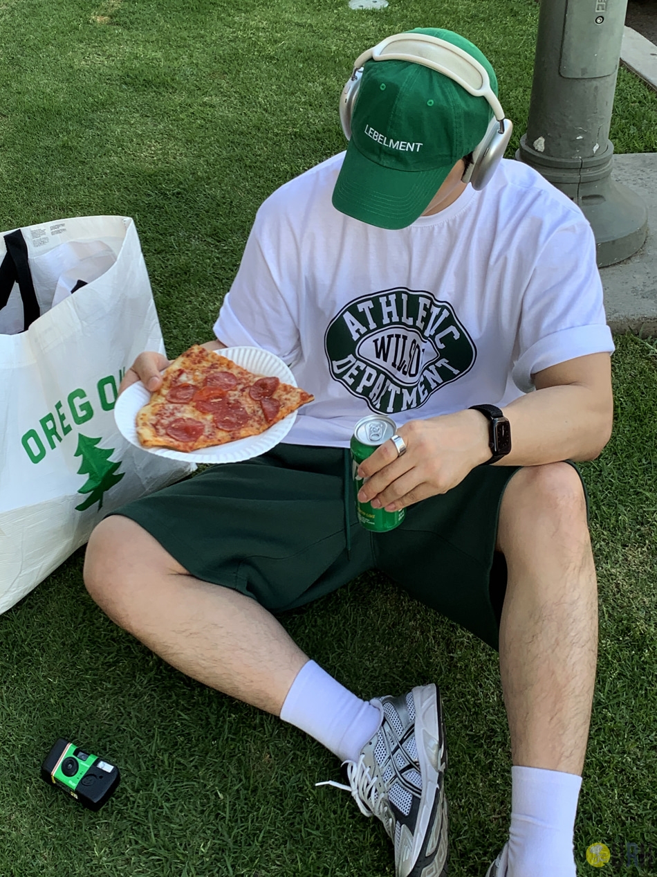 【100%保證韓國直送】韓國品牌原創系列 Wilson 美式復古圖騰 Oversize 短袖 Tee 👕 [3 color] RL114925