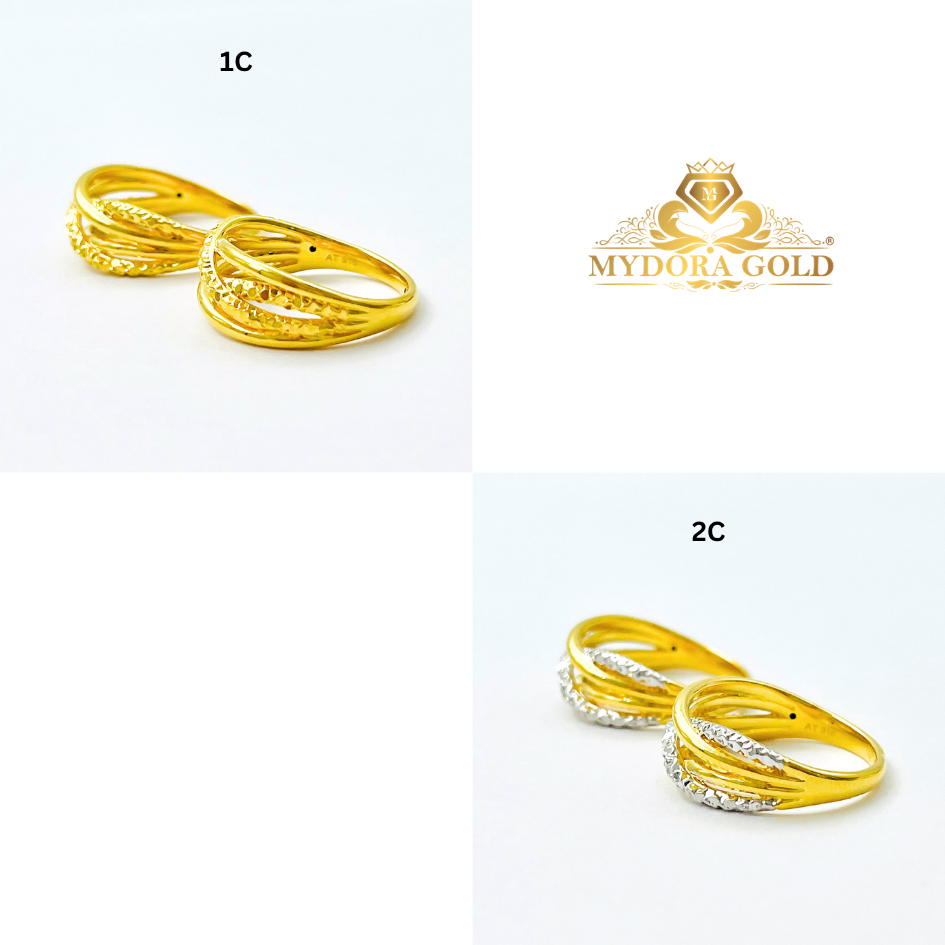 MYDORA EMAS 916 Cincin Grace Crossline (5G) l EMAS 916/22K