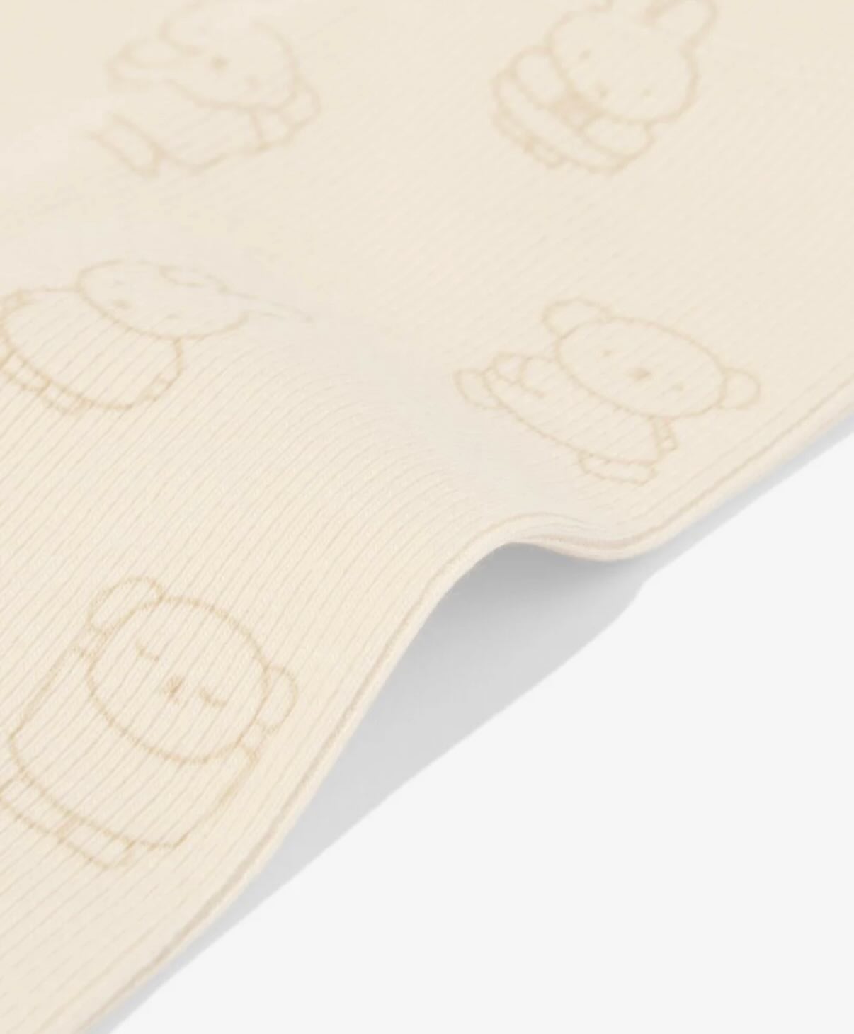 Miffy newborn baby leggings (ecru repeated miffy)
