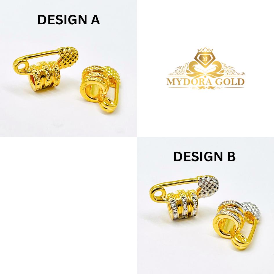 MYDORA Tube Bead Fesyen Safety Pin (5G) l EMAS 916/22K