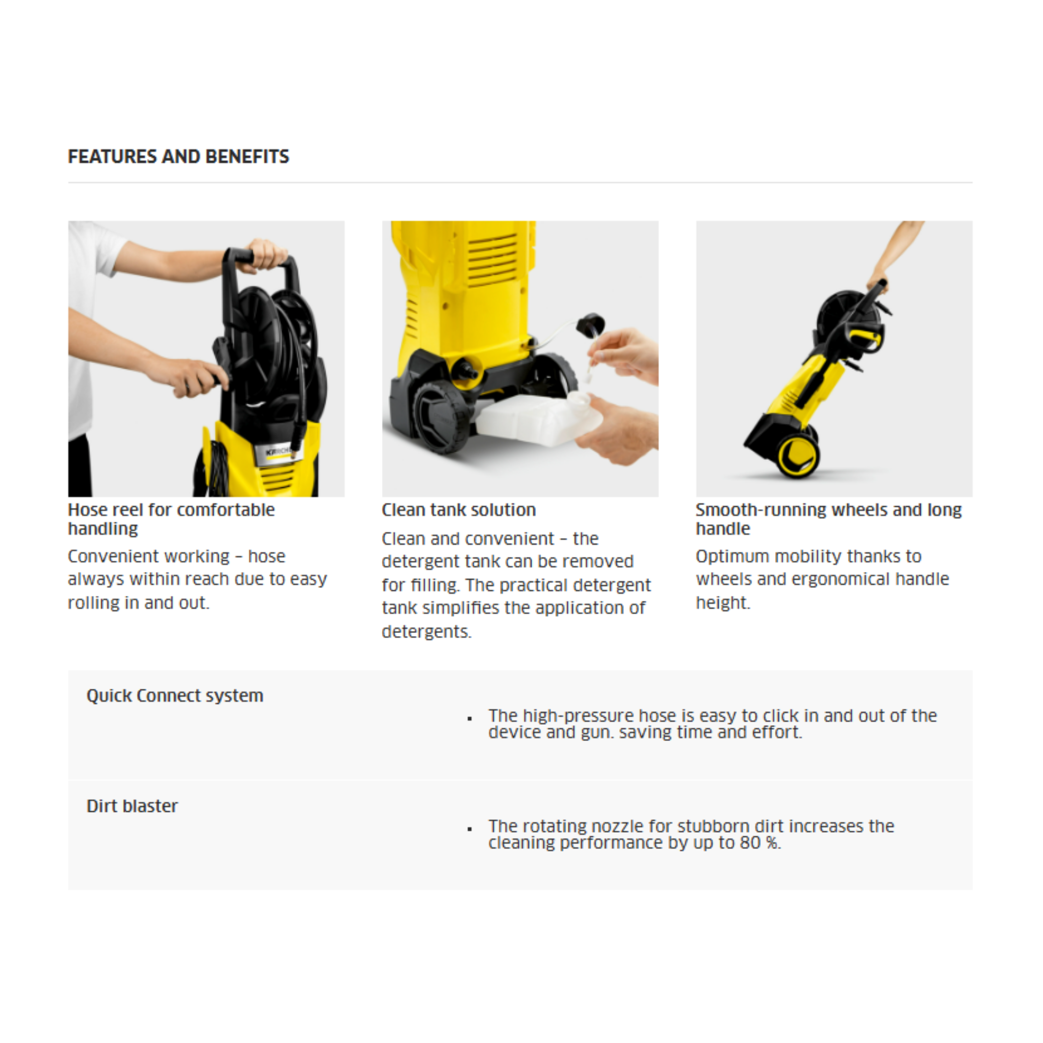 Karcher K3 Horizontal Plus High Pressure Washer (K3 HR Plus)