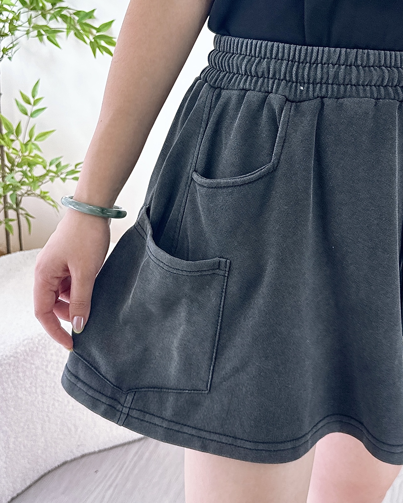 超級Soft洗水薄運動棉料褲 