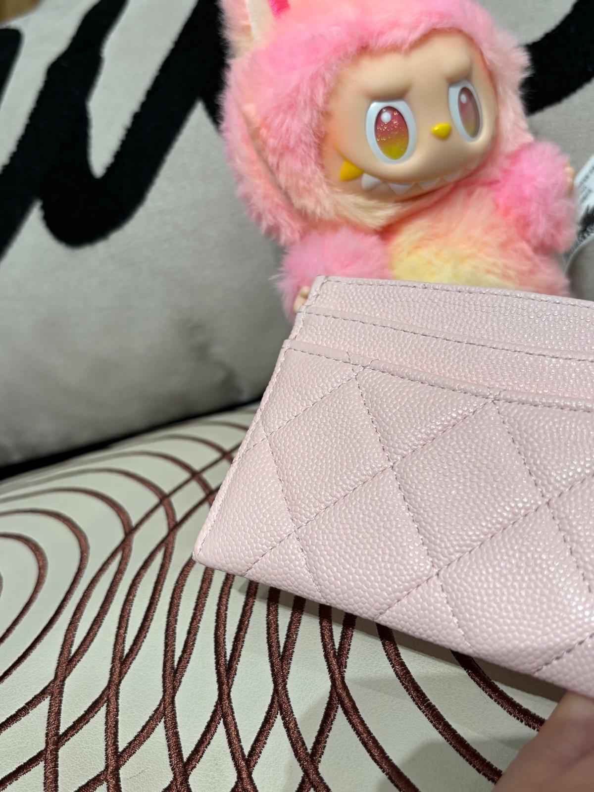 Chanel card holder 荔枝牛皮金扣 98%new ✅晶片✅塵袋