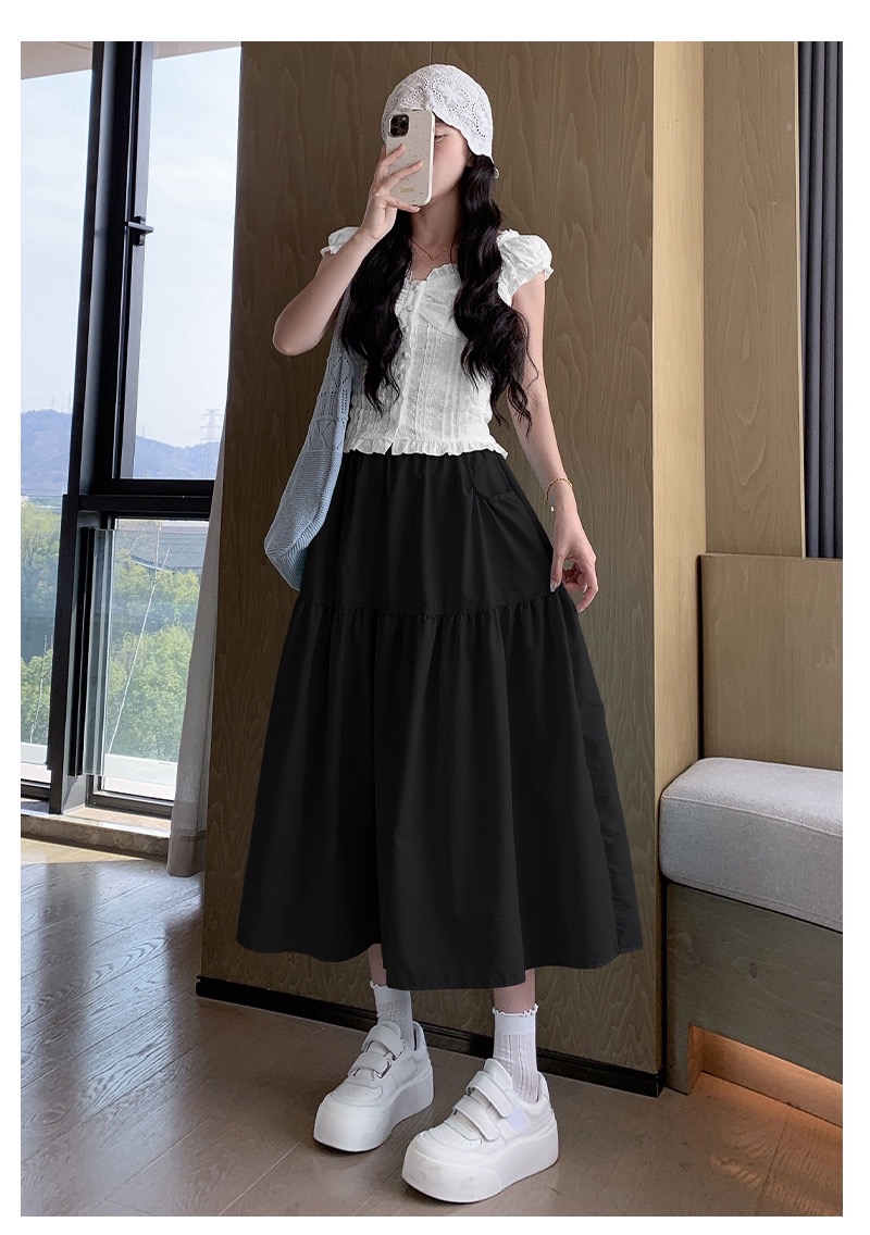 山本半身裙 遮胯A字裙