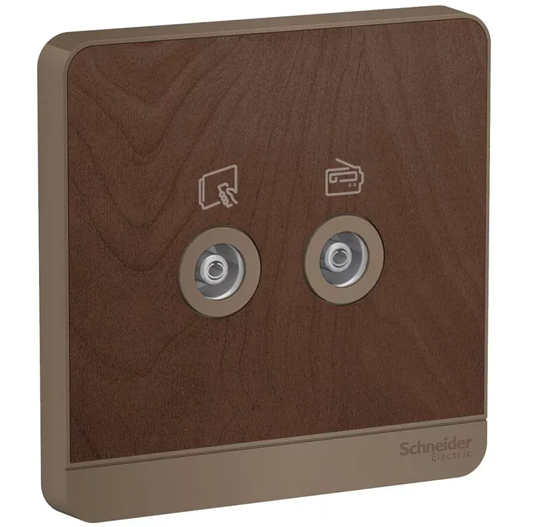 Schneider 施耐德 奐尚 兩位電視/收音機天線主板插座 E8332TVFMM_WG_C5