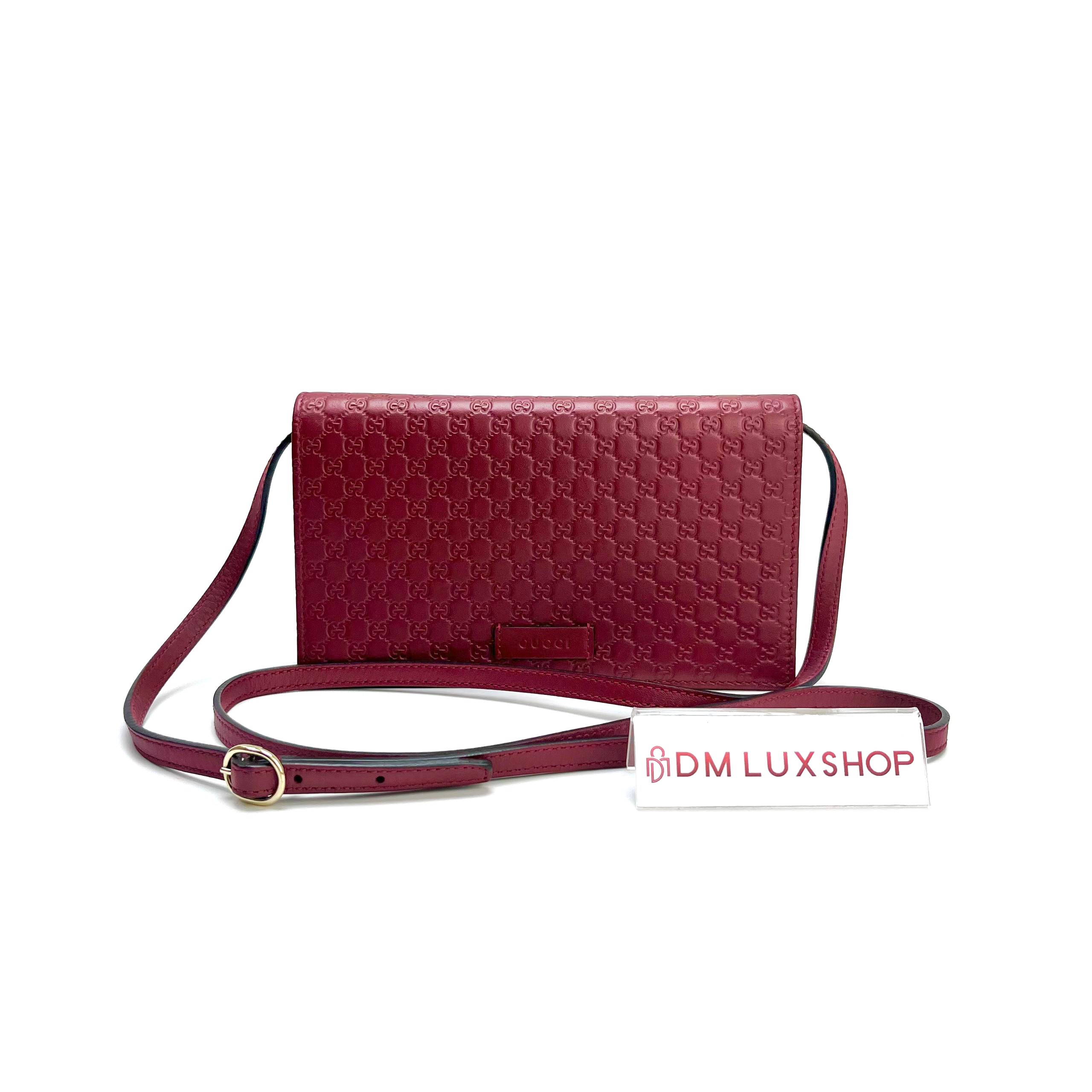 Gucci Micro Guccissima WOC Red