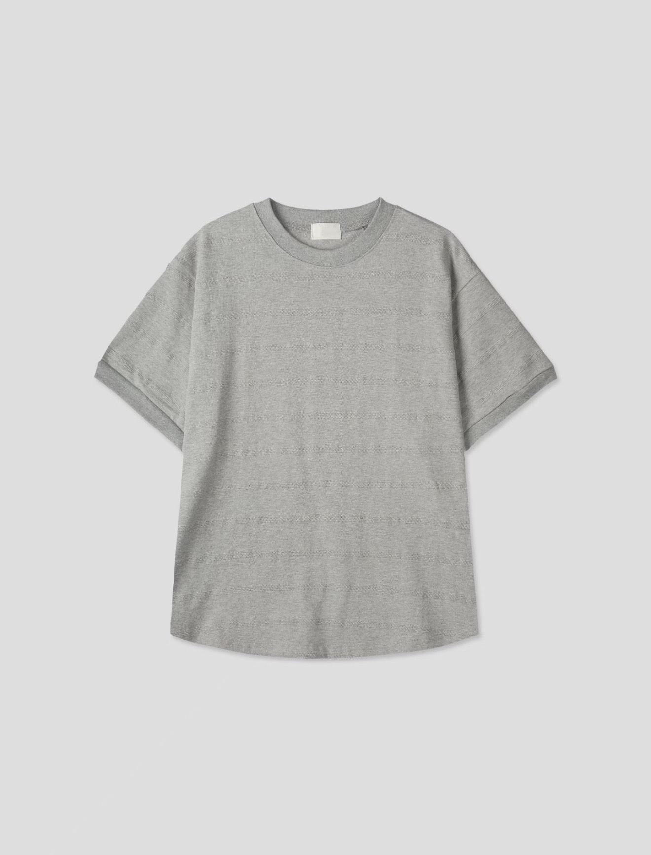 (Unisex )Tonal horizontal texture tee #top30