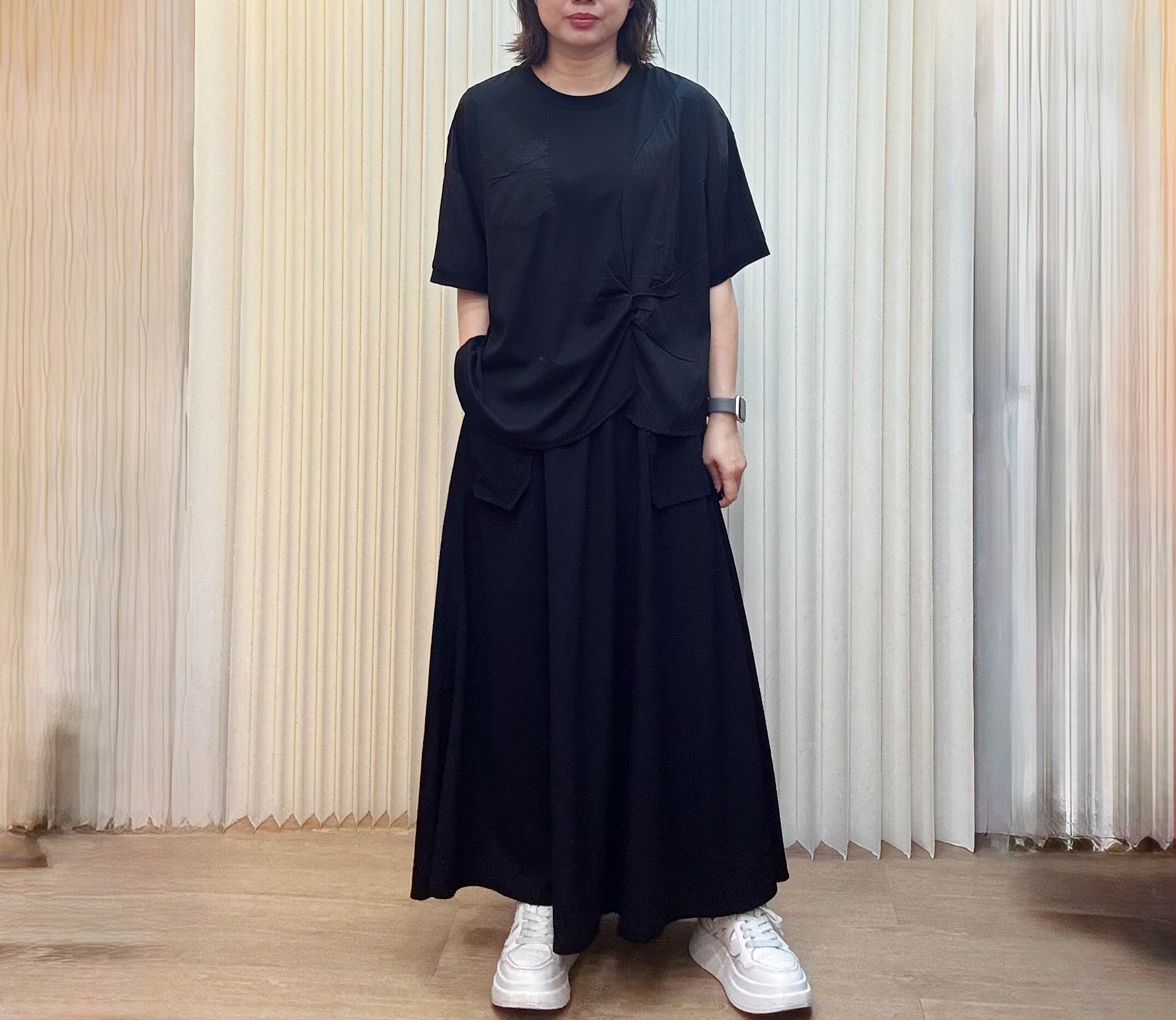 全像根腰半身長裙 M406 416801339