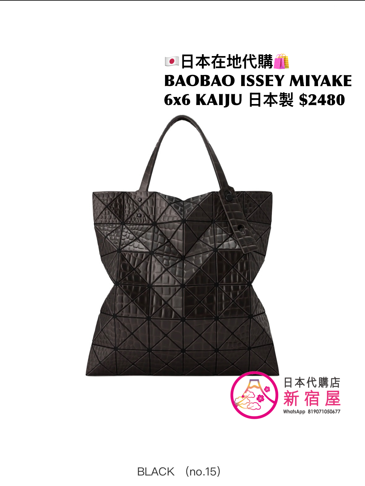 BAOBAO ISSEY MIYAKE 6x6 KAIJU