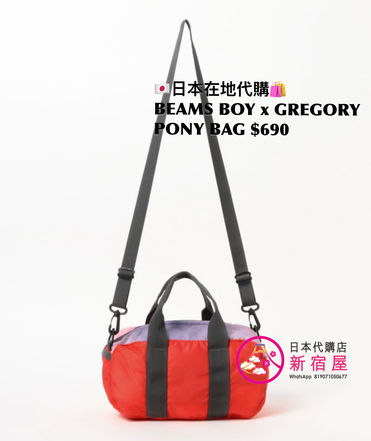 BEAMS BOY x GREGORY PONY BAG