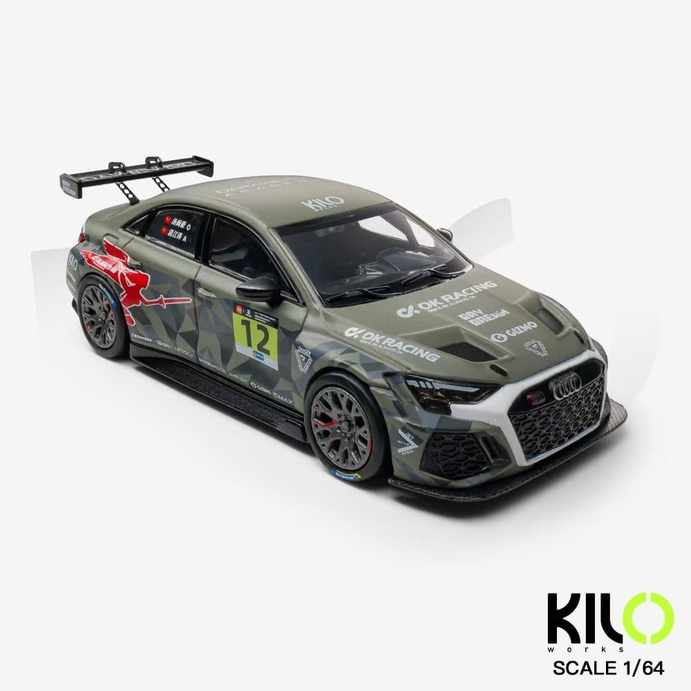 (預訂 Pre Order) DarwinPRO x KILOworks (KLW0024-18) 1/64 AUDI RS3 LMS TCR