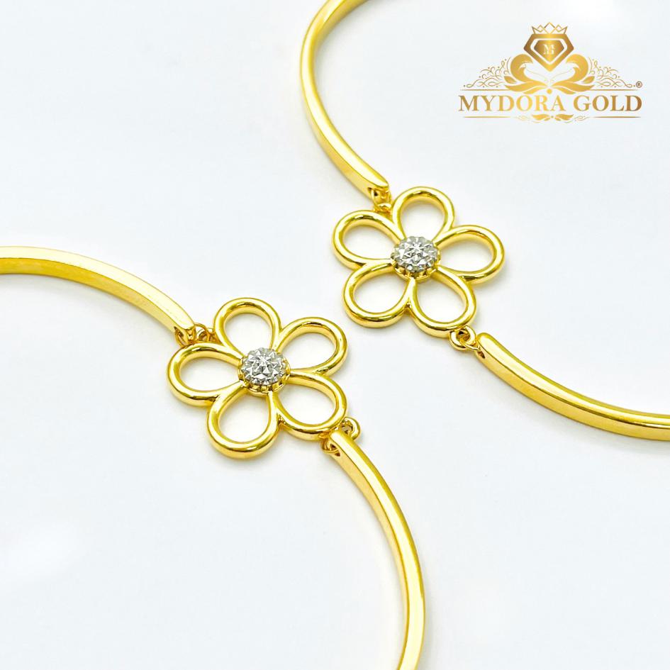 MYDORA Gelang Fesyen Bunga Daisy Manis l EMAS 916/22K