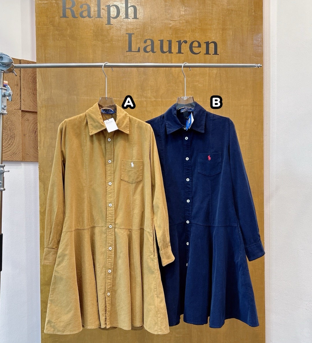 Polo Ralph Lauren 燈芯絨恤衫連身裙