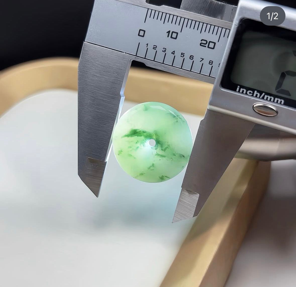 飄花翡翠平安扣